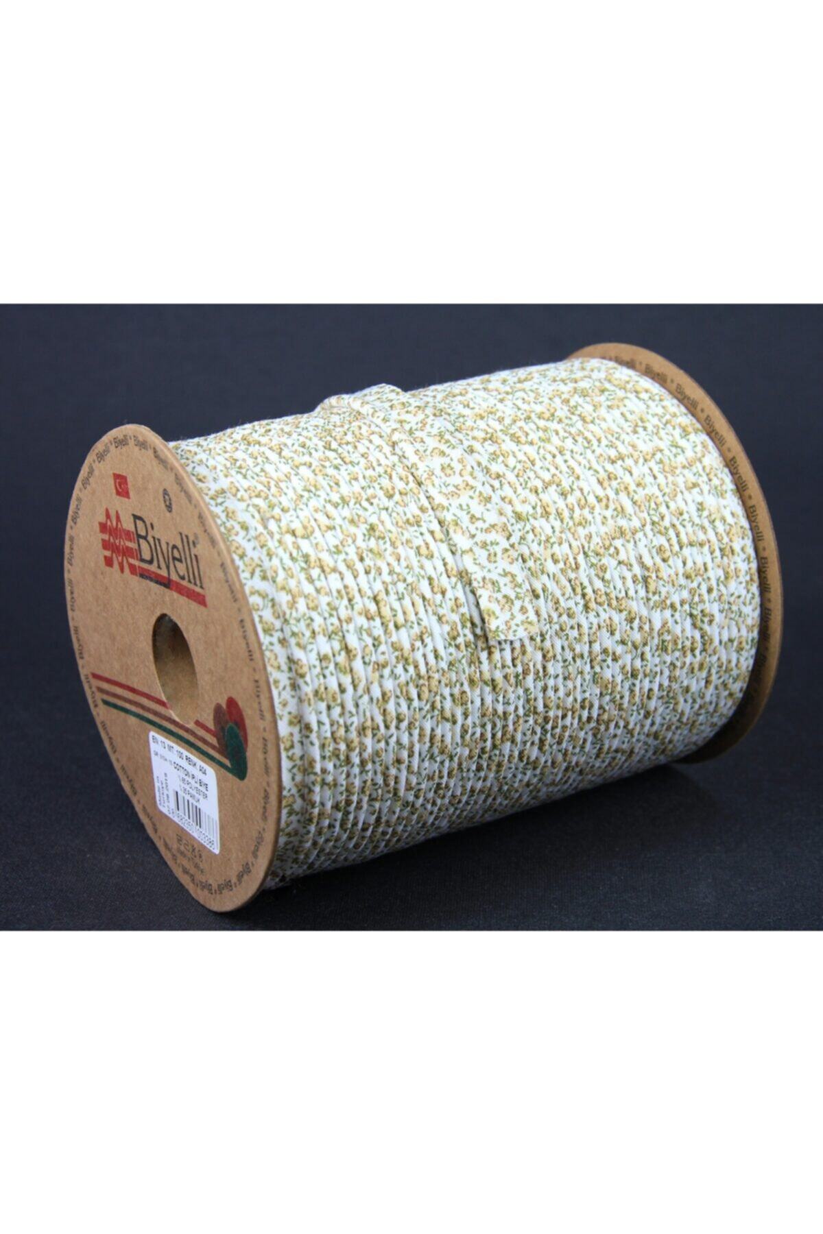 Biyelli Çiçekli Koton İpli Biye A04 13 mm