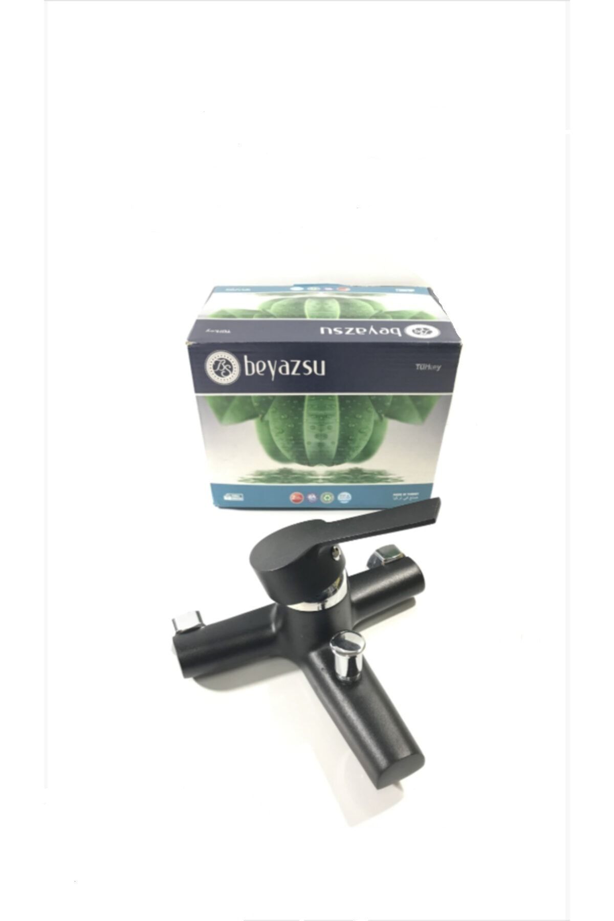 NEWSTORE Beyazsu Banyo Bataryası Siyah Krom