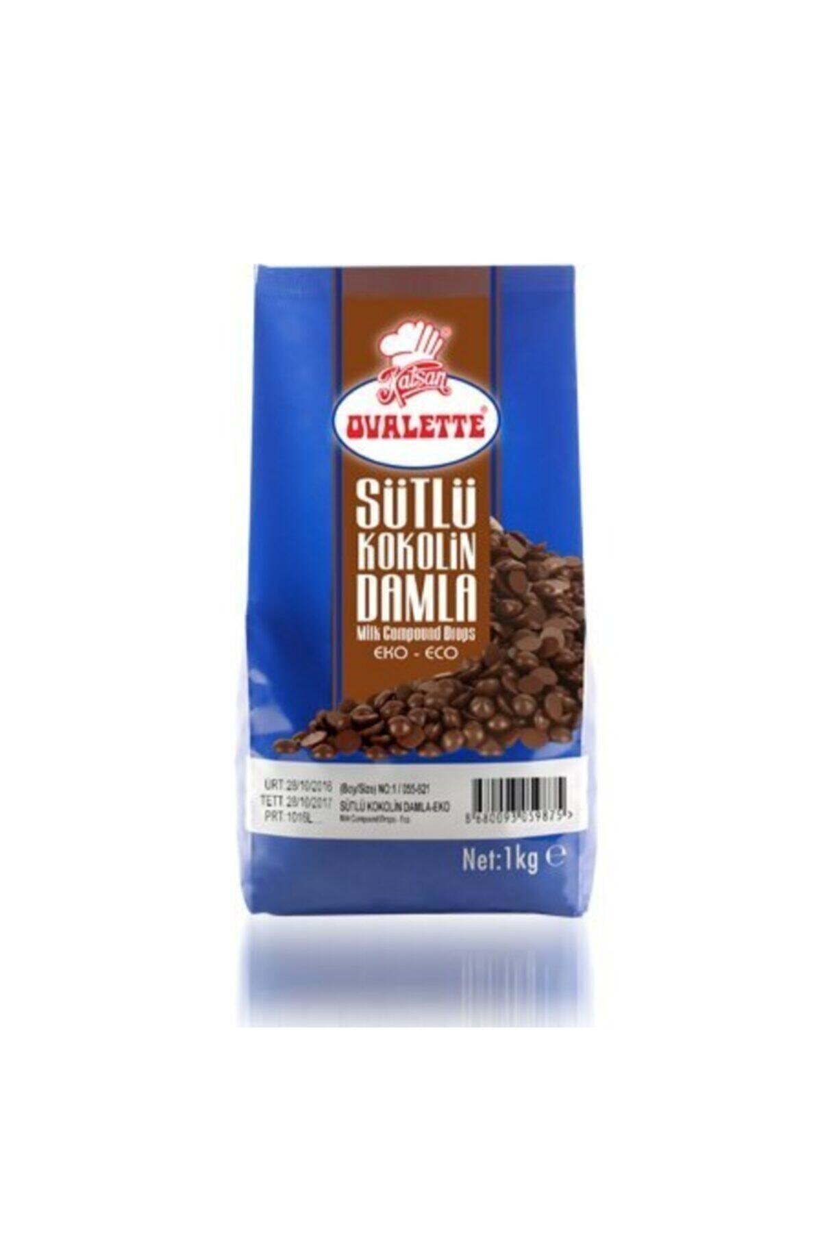 Katsan Ovalette Ovalette Sütlü Damla Kokolin Çikolata 1 kg