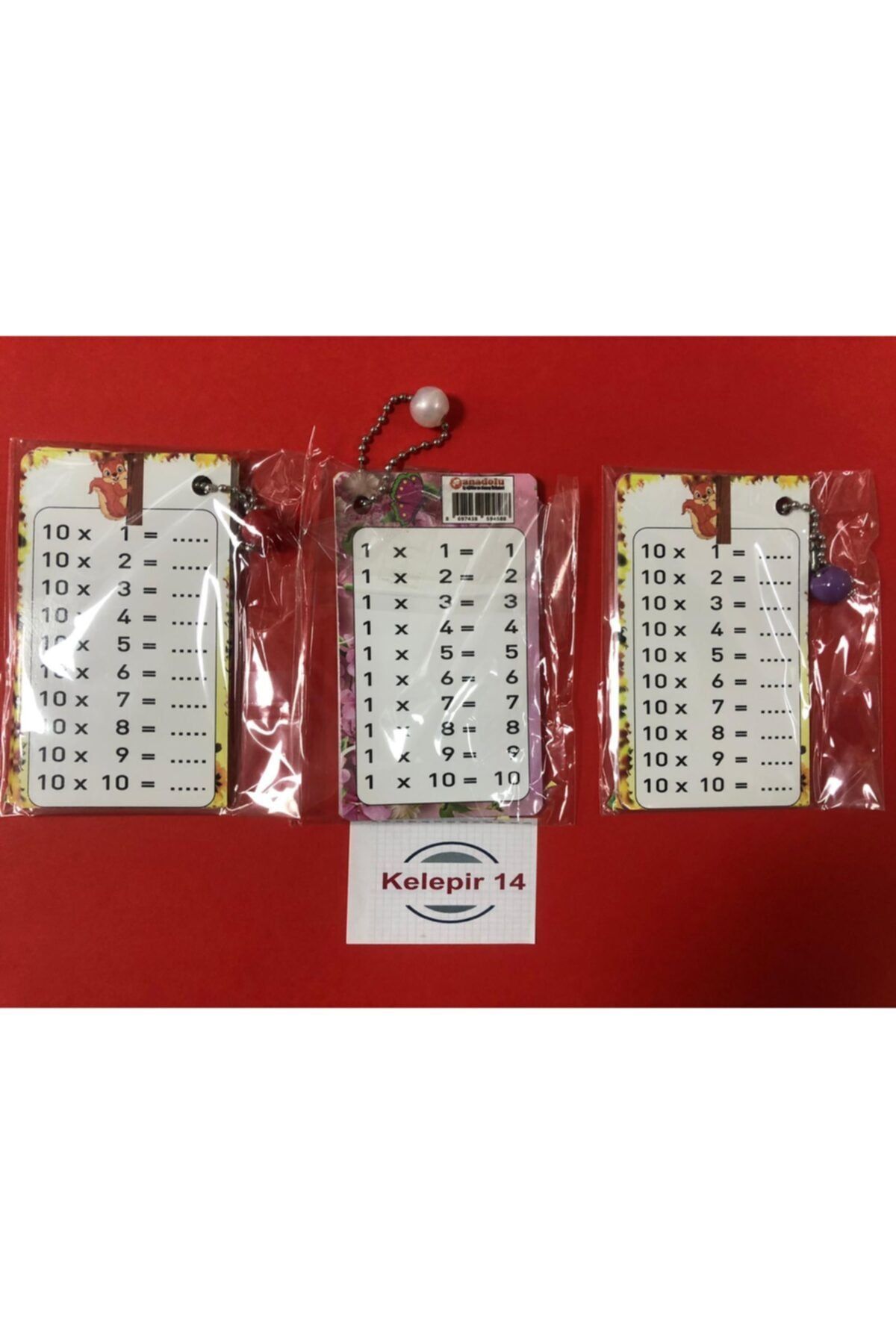 Anadolu Çarpım Tablosu Kartları 3lü Set
