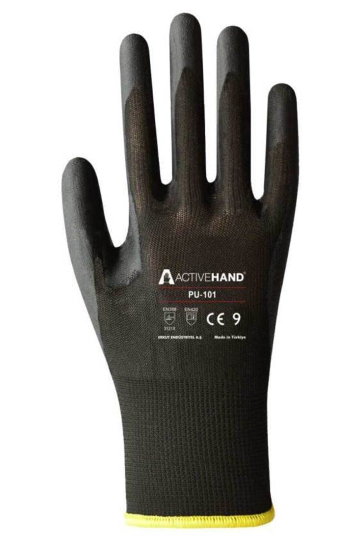 ACTIVEHAND Active Hand Pu101 Poliüretan Kaplı Hassas Montaj Eldiveni 7 Numara (10 Adet)