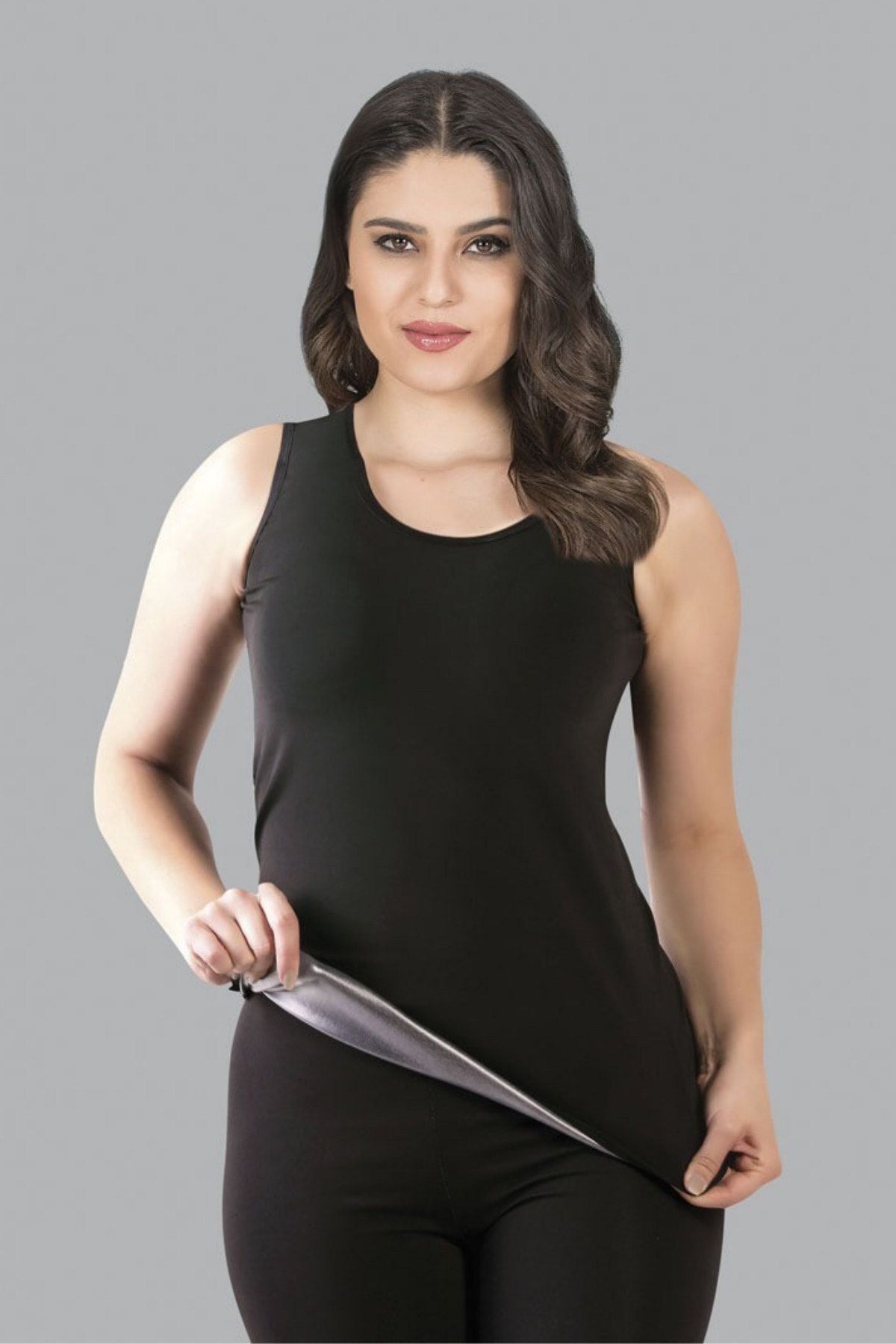 ld lidya underwear Unisex Zayıflama Incelme Yağ Yakma Takımı Termal Atlet Ve Termal Tayt 73500