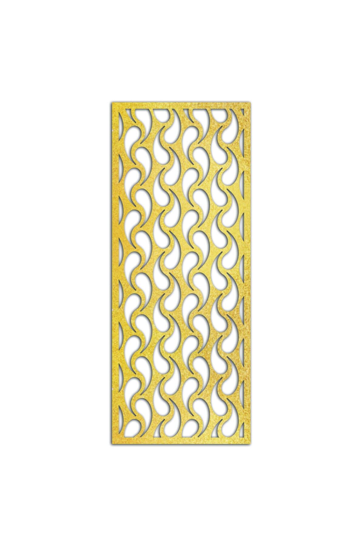 Liar Dekor Liar Ahşap Seperatör (Paravan) - KSP-14 - (10 mm) - (100 cm x 210 cm) - (Gold)