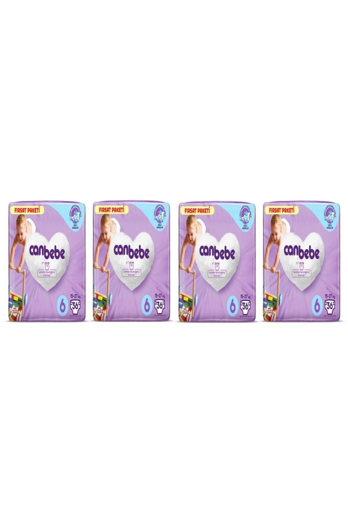 Canbebe Fırsat Paketi 6no Extra Large (15-27 Kg) 36 Adet 4 Lu Paket 36x4=144 Adet