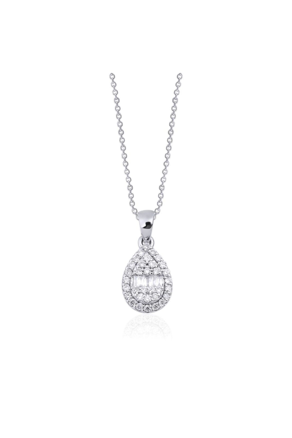 Barok Diamond Damla Montür Baget Pırlanta Kolye