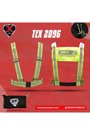 Motosiklet Ve Bisiklet Özel Çantalı Reflektif Kemer Üniversal Model Pratik Tasarım Image 0