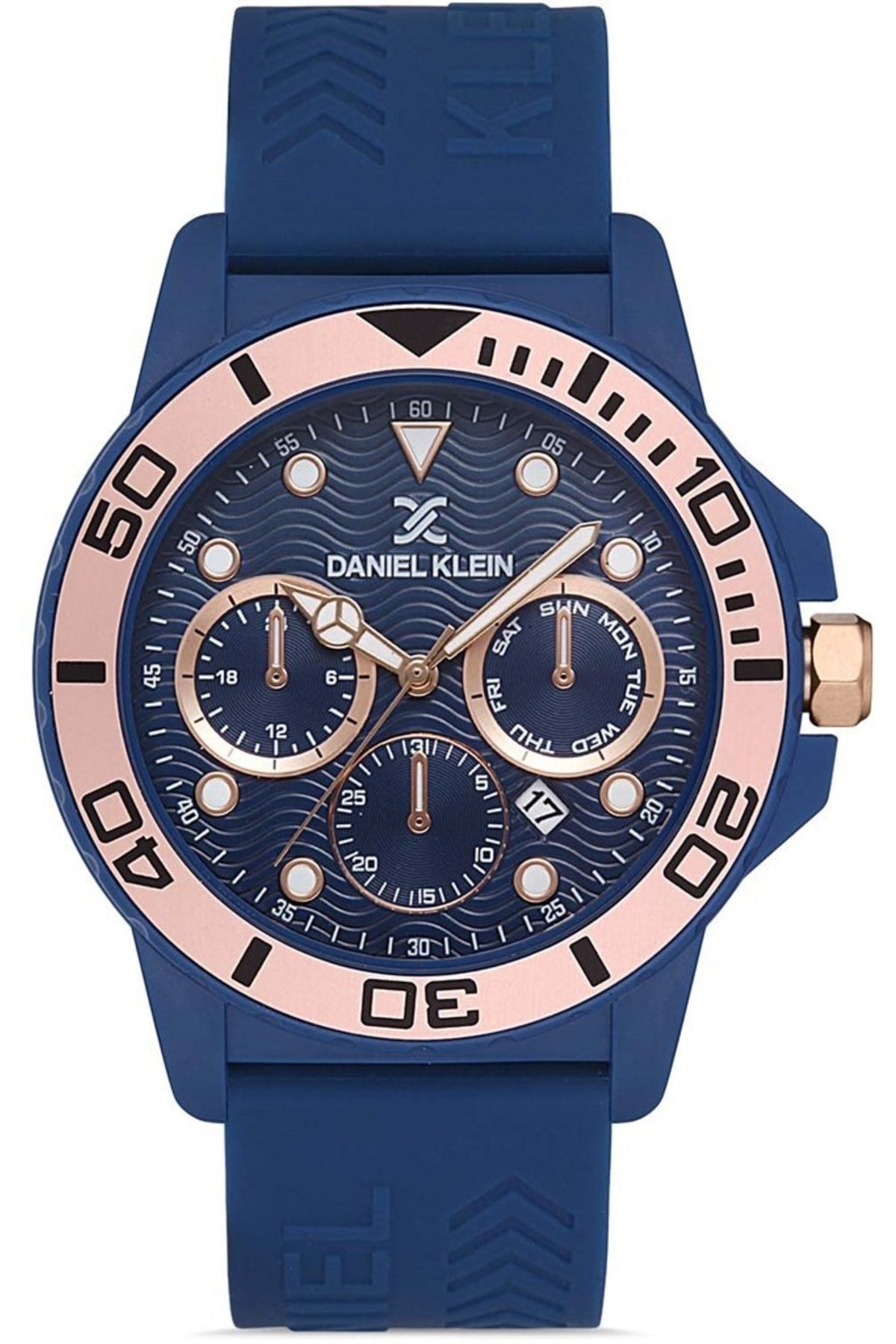 Daniel klein shop navy blue watch