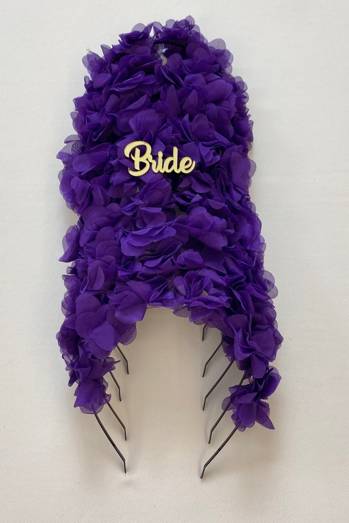 دستبند بنفش ساقدوش و تاج ساقدوش عروس (فلزی)، شب حنا، مهمانی مجردی، عروس خانم