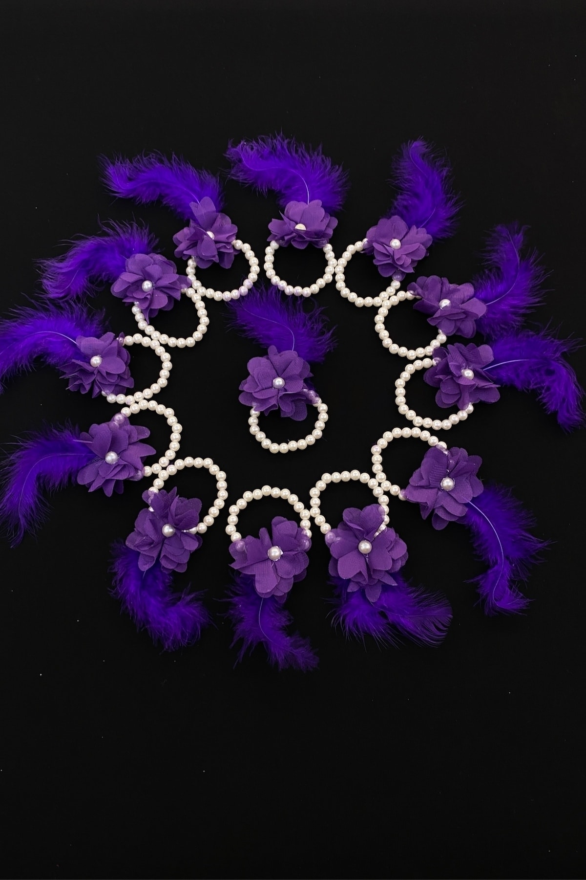 دستبند بنفش ساقدوش و تاج ساقدوش عروس (فلزی)، شب حنا، مهمانی مجردی، عروس خانم