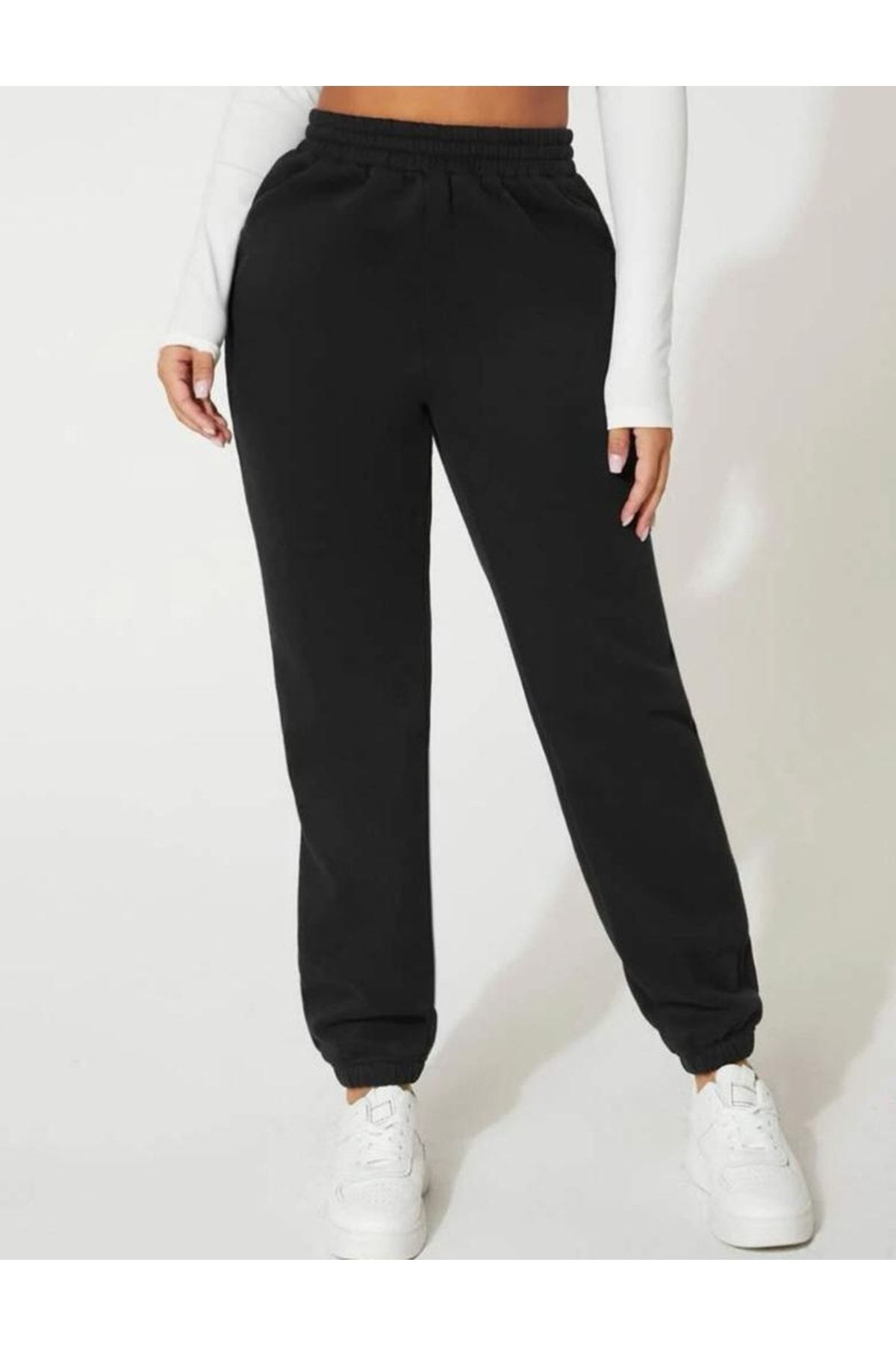 Thick black sales joggers