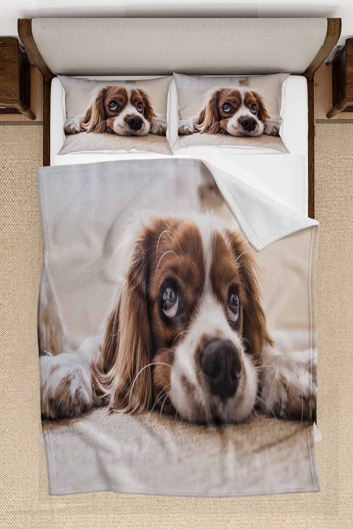 Dog double store duvet cover