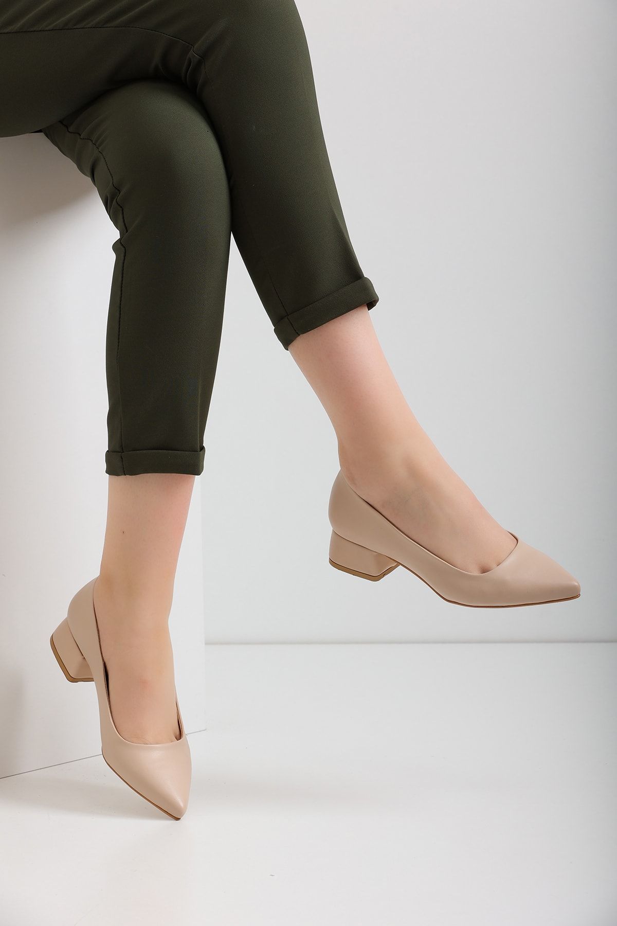 Beige low heel on sale shoes