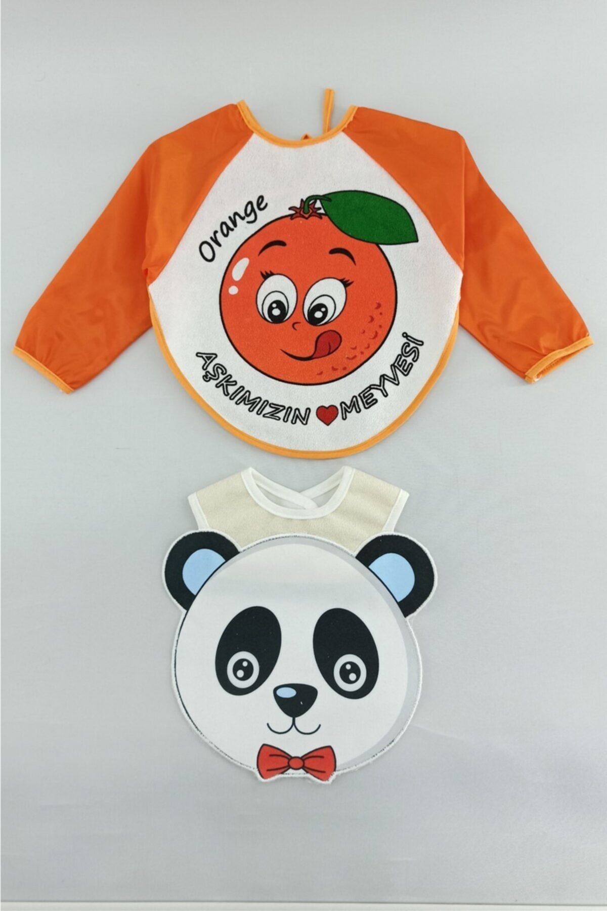 ALİSS Unisex Su Geçirmez Lüx Mama Önlüğü 2 Adet