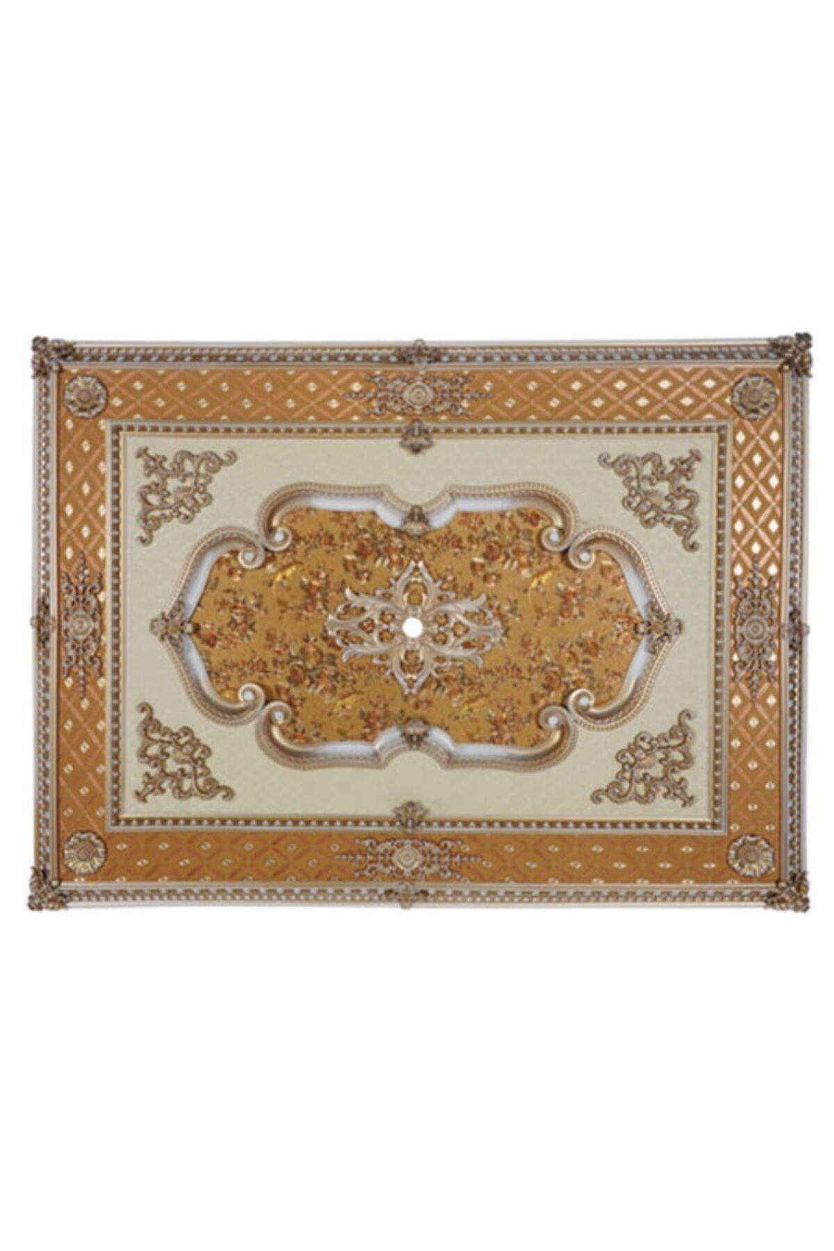 Decomanya Bronz Dikdörtgen Saray Tavan Göbeği 120*160 Cm