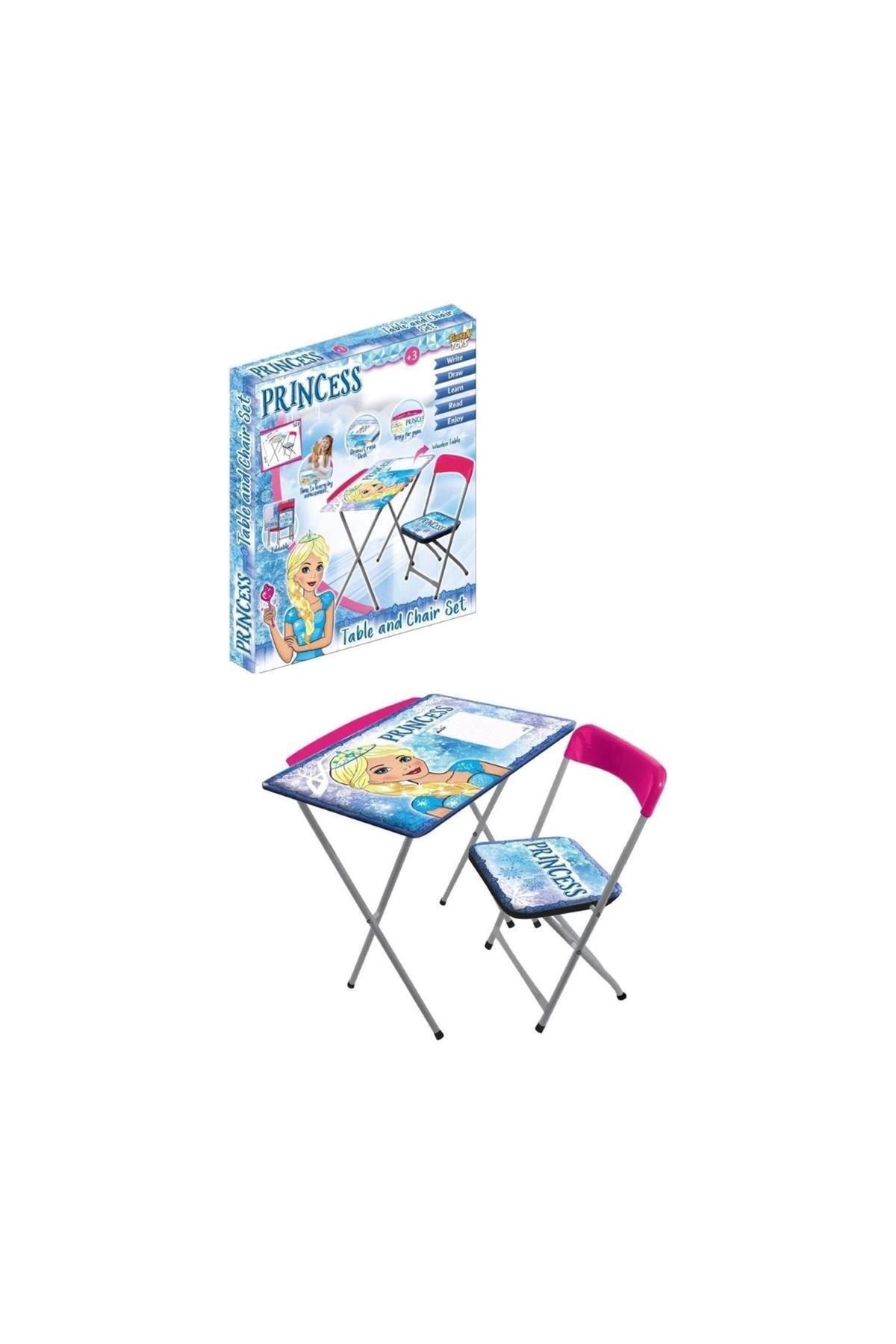 furkan toys mavi karlar ulkesi prenses kiz cocuk masa sandalye seti fiyati yorumlari trendyol