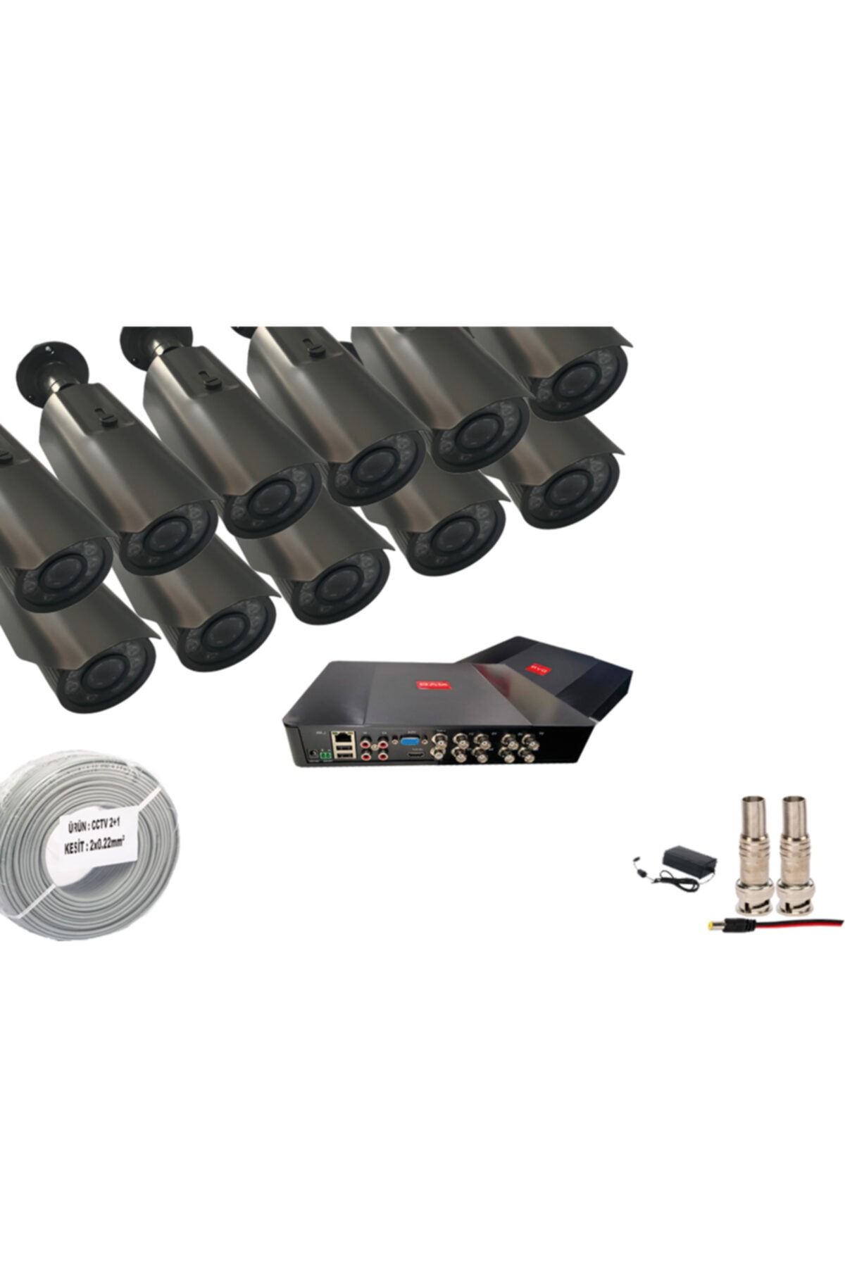 PROMISE 11 Kameralı Set 3mp 1080p Full Hd Metal Samsung Kasa Paket Sistem