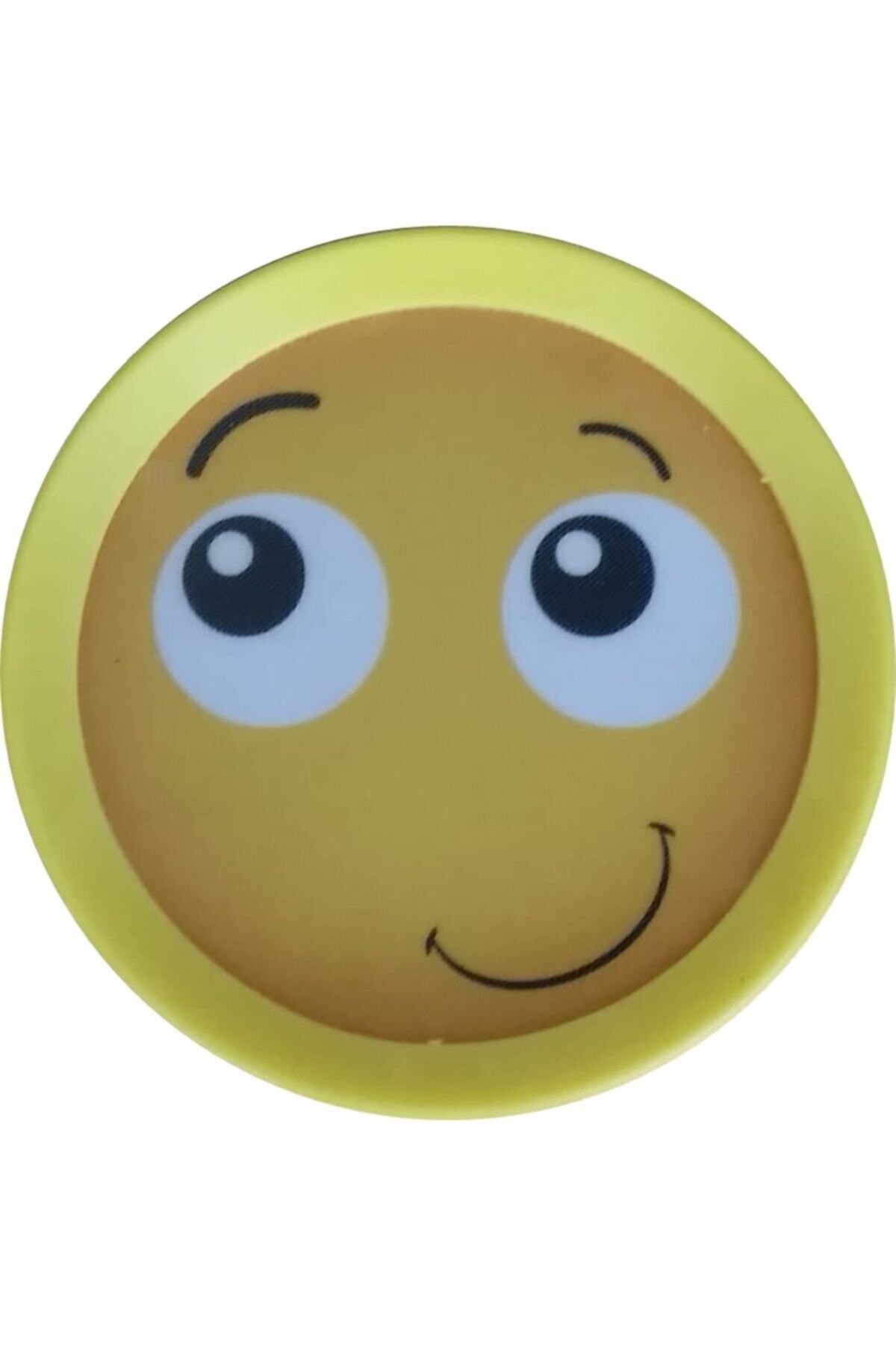 AKTOYS At Tut Raket Yapışkan Tenis Seti 19cm Renkli Emojili Raket