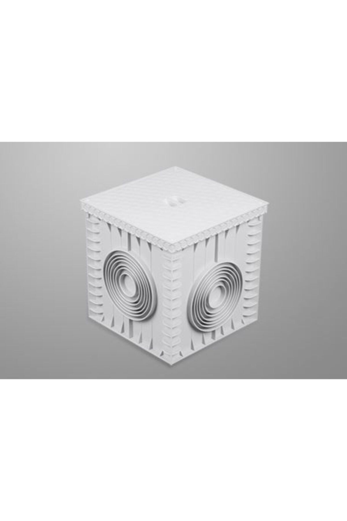 LUX WARES Plastik Yeraltı Buat Ve Rögar Kapağı + Kutusu 30 x 30 cm