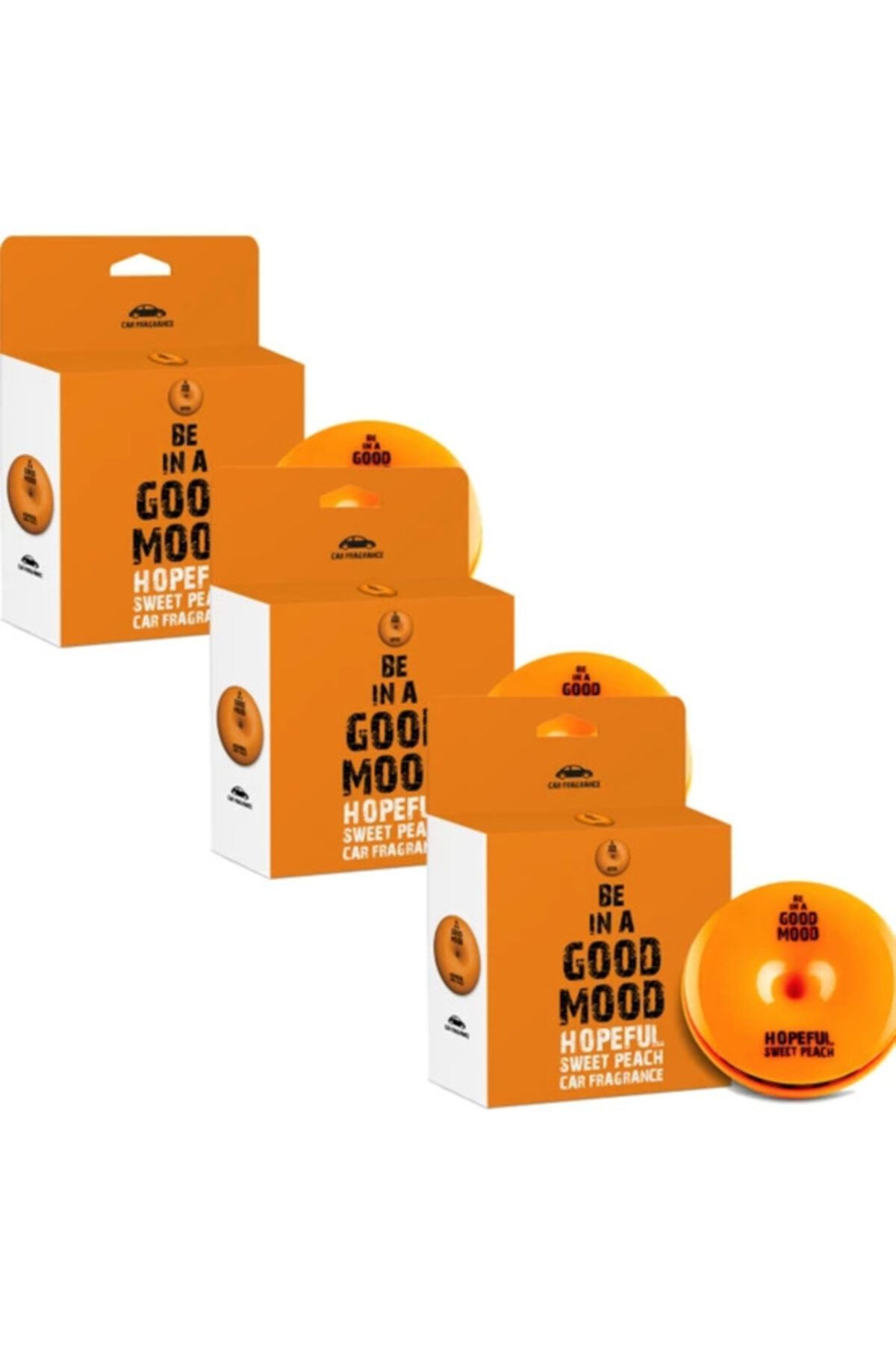 Car Freshner Be In A Good Mood Premium Oto Kokusu - Sweet Peach 3lü Set