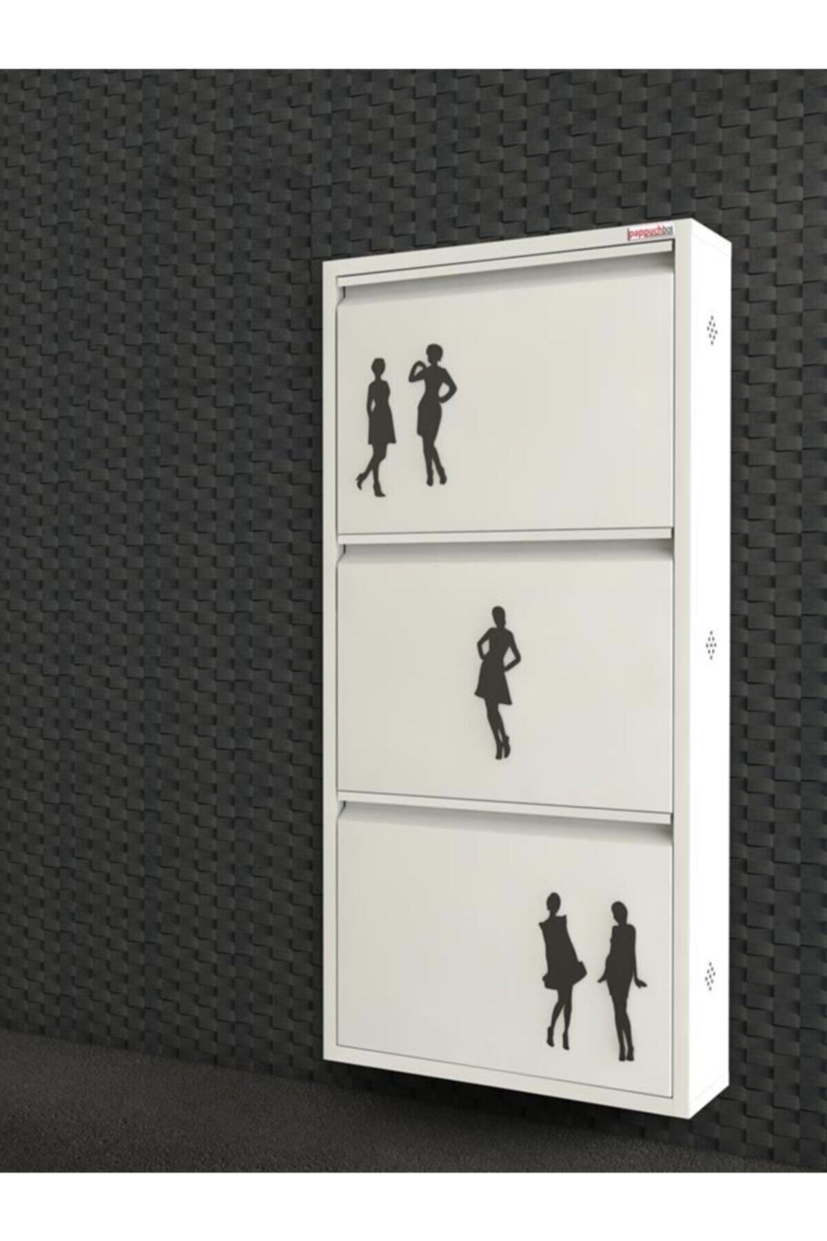 Pappuchbox De-5012 3 Lü Metal Ayakkabılık