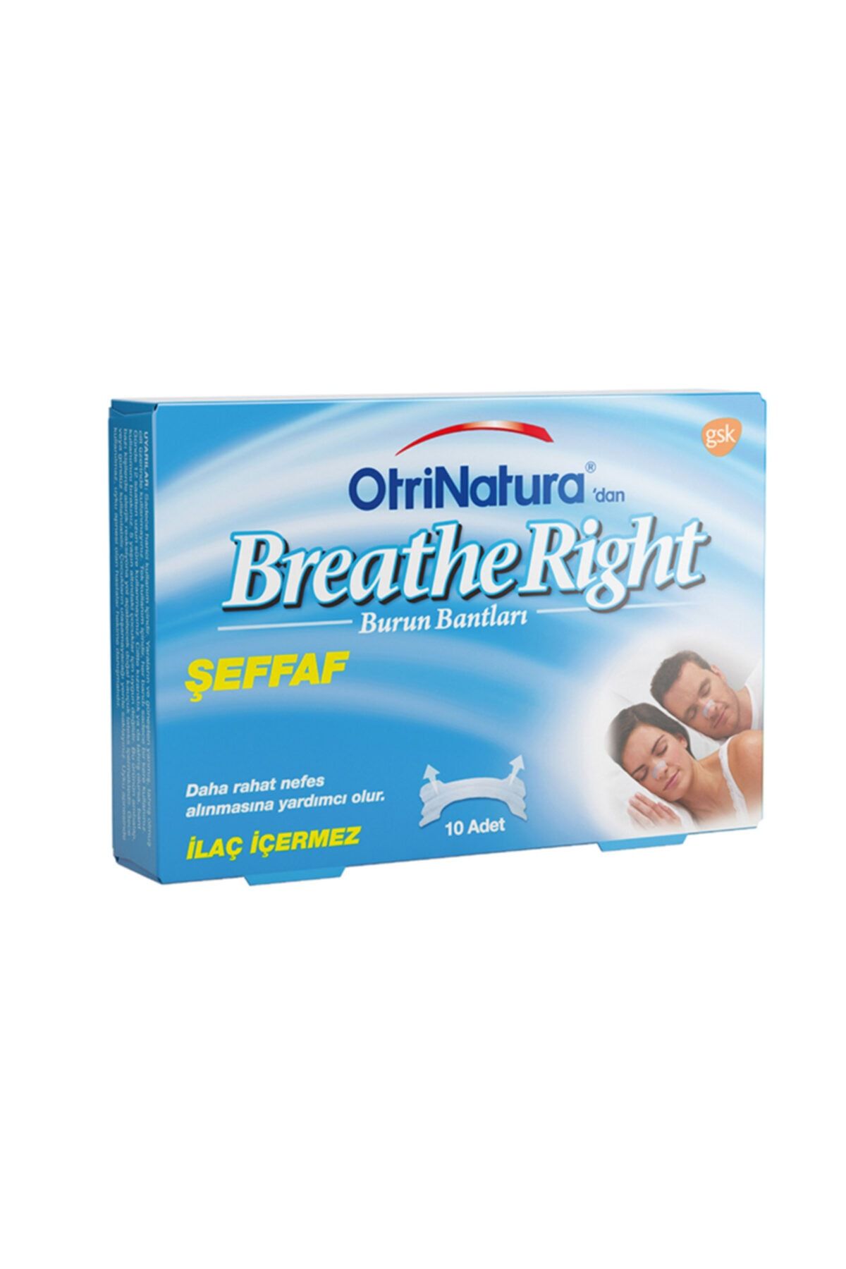 Breathe Right Breath Right Şeffaf Burun Bandı Normal Boy