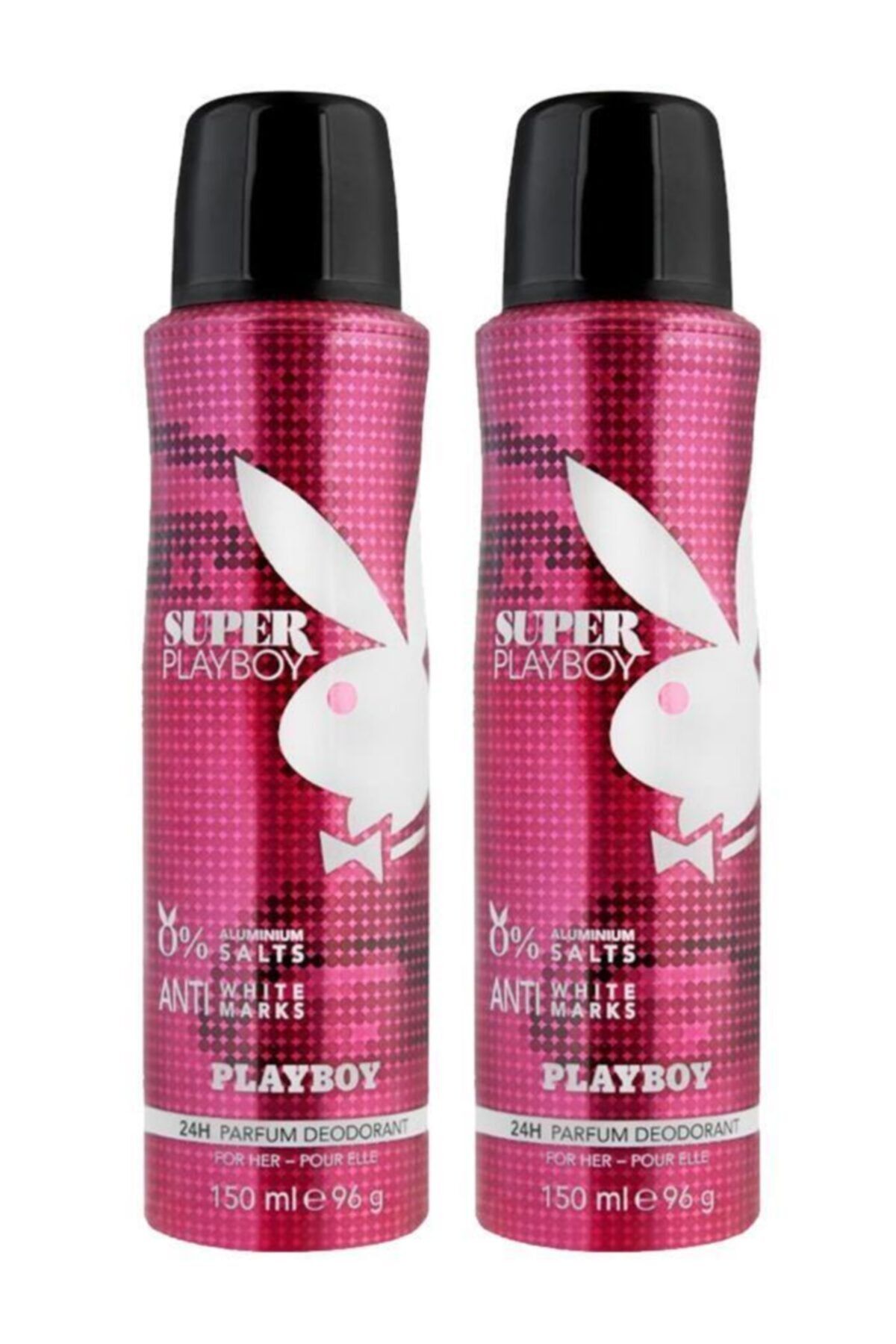 Playboy Super Deodorant For Women 150 Ml X2