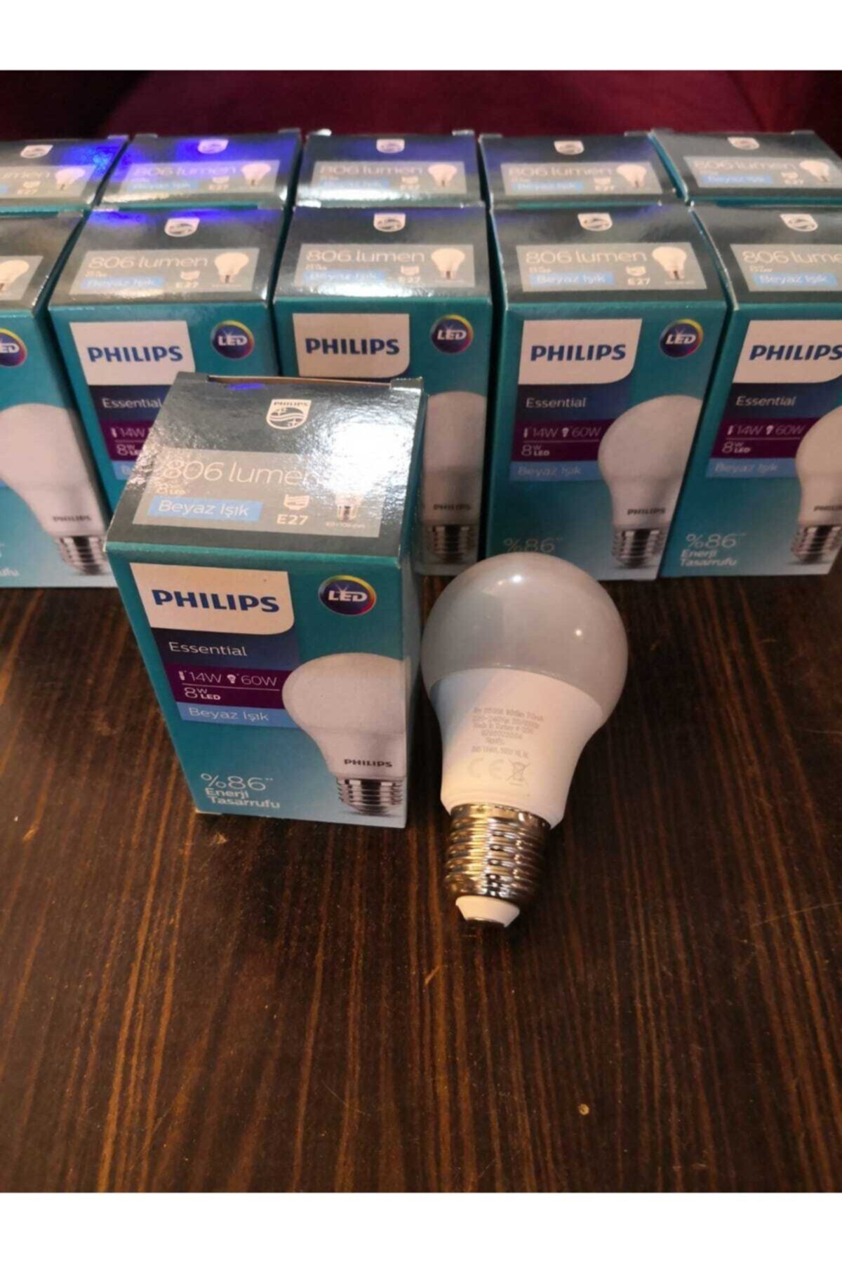 philips essential led ampul 9w 60w gun isigi e27 normal duy 6 li paket philips fiyati yorumlari trendyol