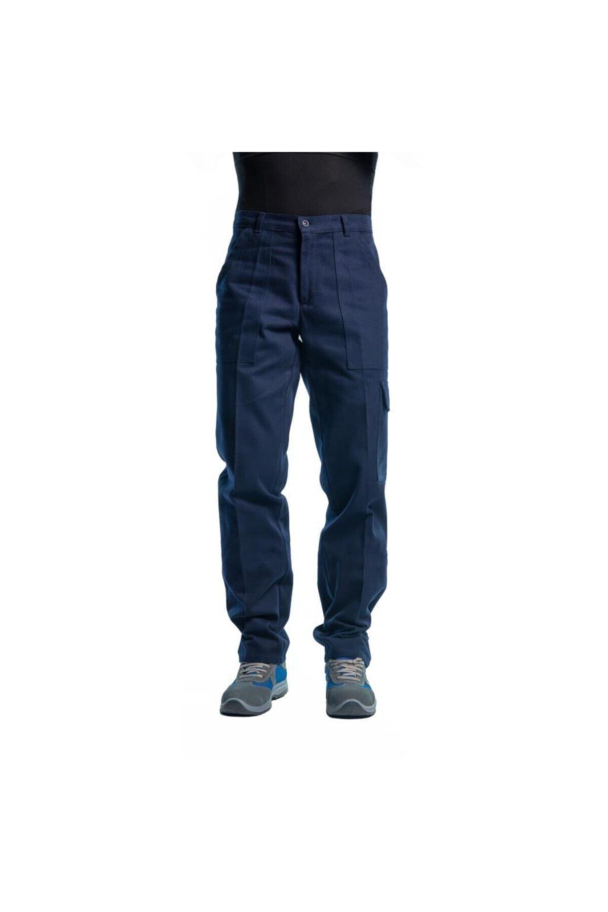 Endüstri Giyim Erkek Lacivert Gabardin Kışlık Pamuklu İş Pantolonu