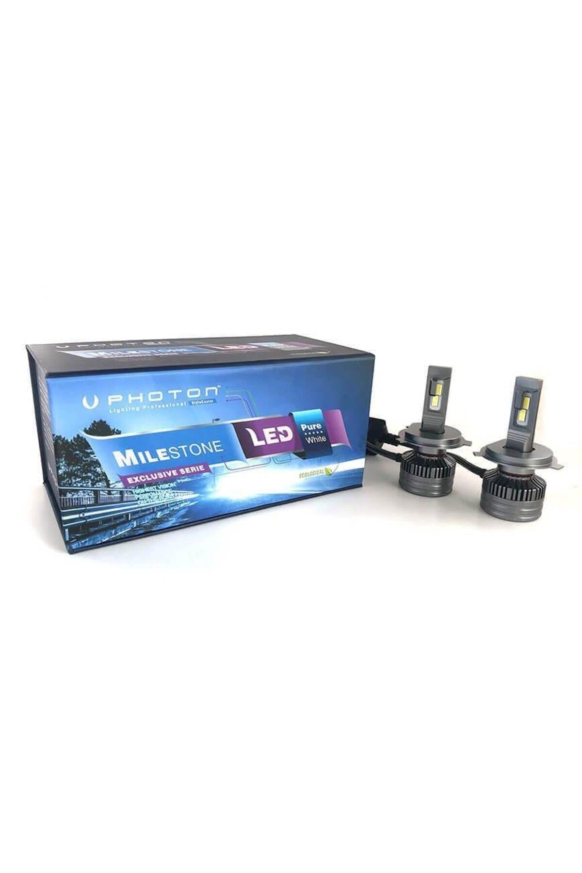 Photon Milestone +3plus H4 Mini Led Xenon Beyaz Far Ampulü Zenon