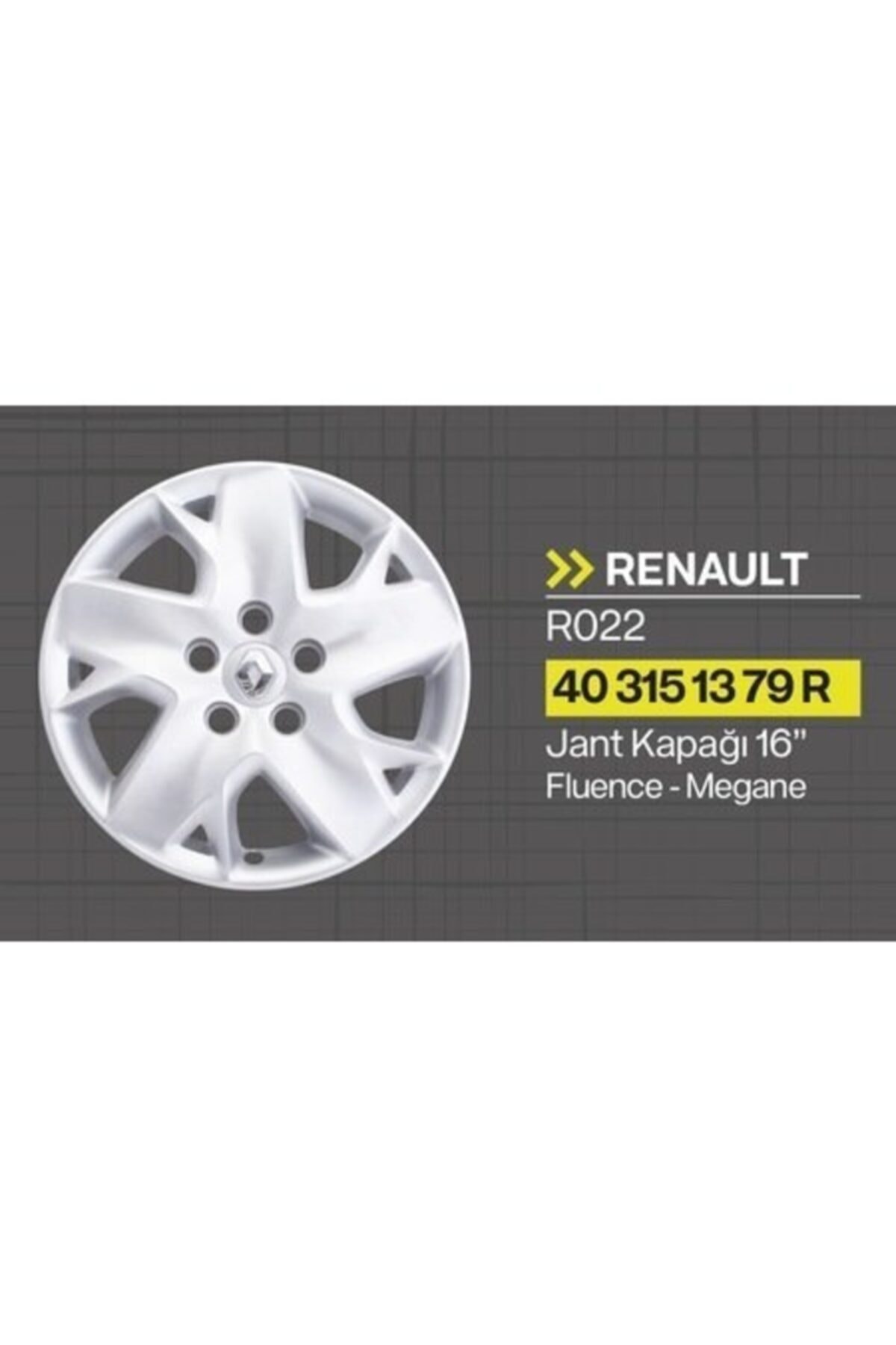 TİSA Fluence - Megane 3 16 Inç Jant Kapağı Takımı 403151379r