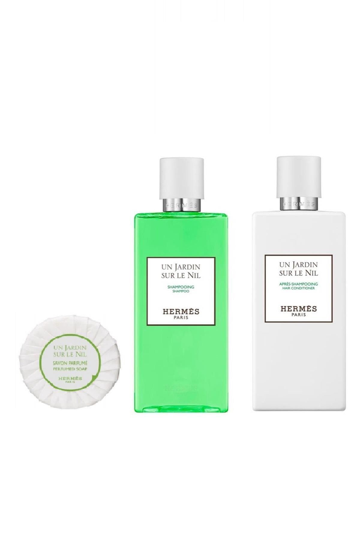 Hermes Un Jardın Sur Le Nıl 3'lü Saç Ve Vücut Bakım Seti 200 Ml X 2 + 50 Gr