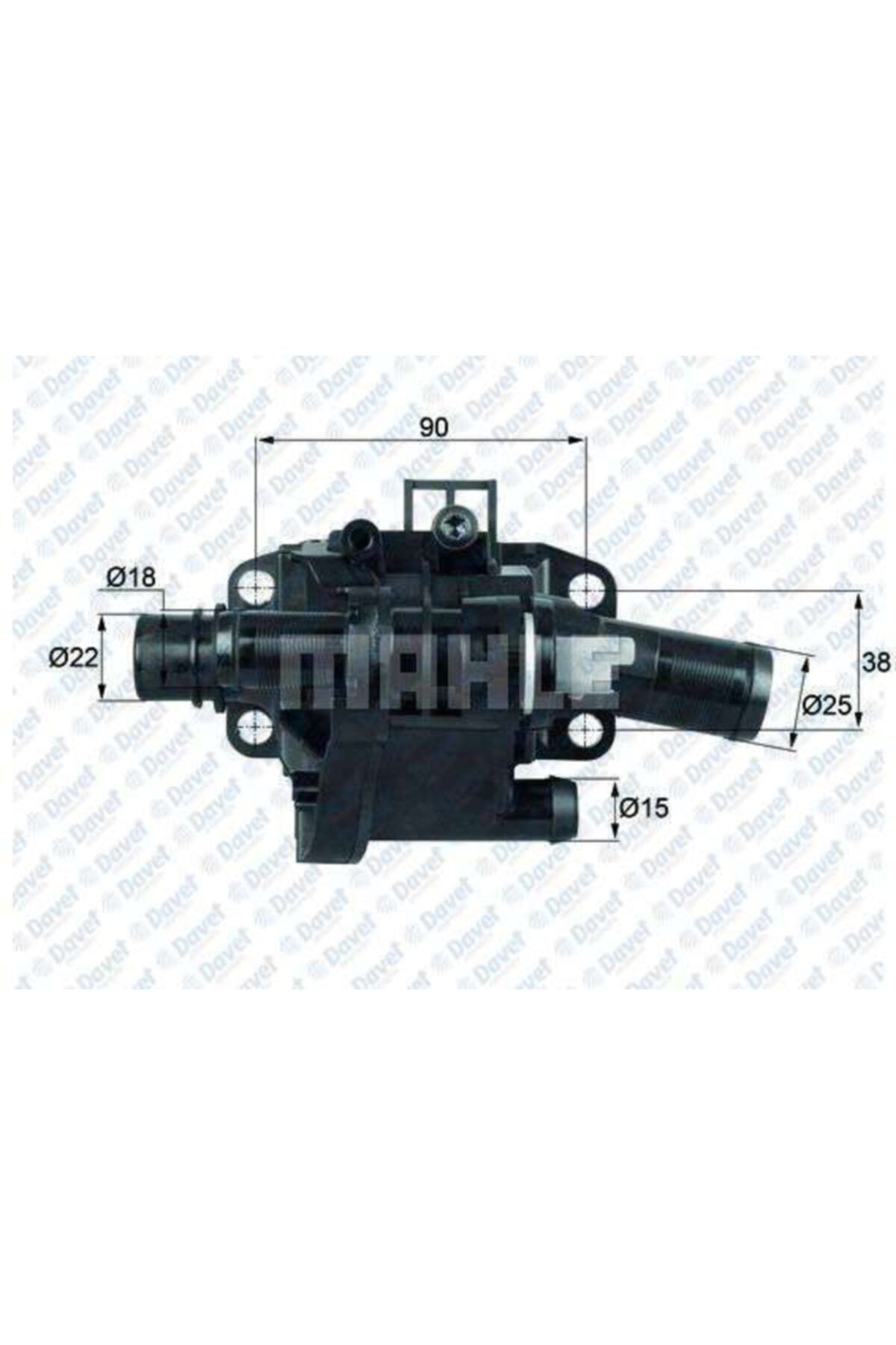 MAHLE Termostat (83°) Berlıngo C3 C4 C5 Jumpy Xsara 1,6 Hdı Fıesta Focus Cmax 1,6 Tdcı P206 P207 P307 P4