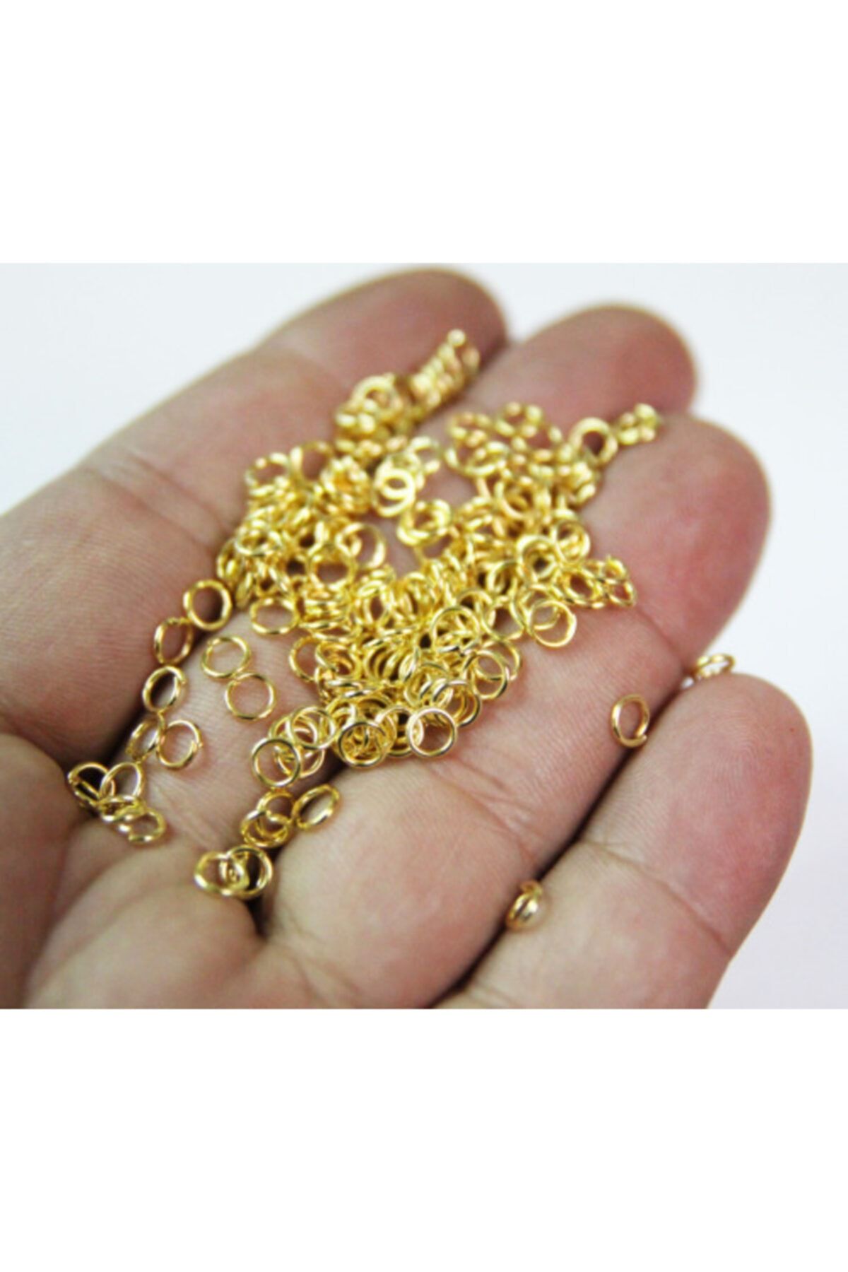 Tom Flaş 500 Adet Pirinç Halka 0,80 X 5 Mm Bijuteri Montaj Halkası