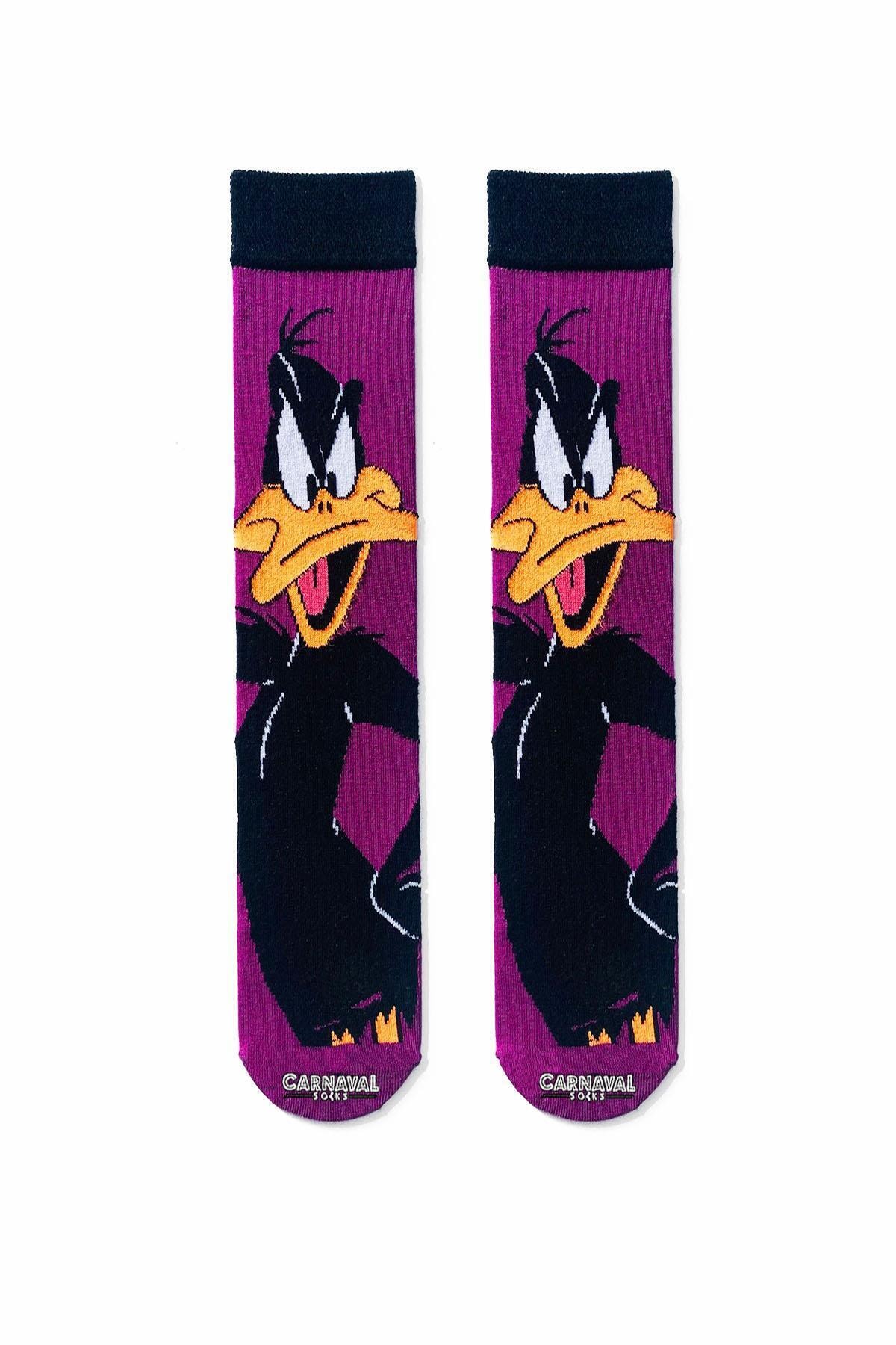 CARNAVAL SOCKS Donald Duck Çizgi Film Karakterli Desenli Renkli Çorap