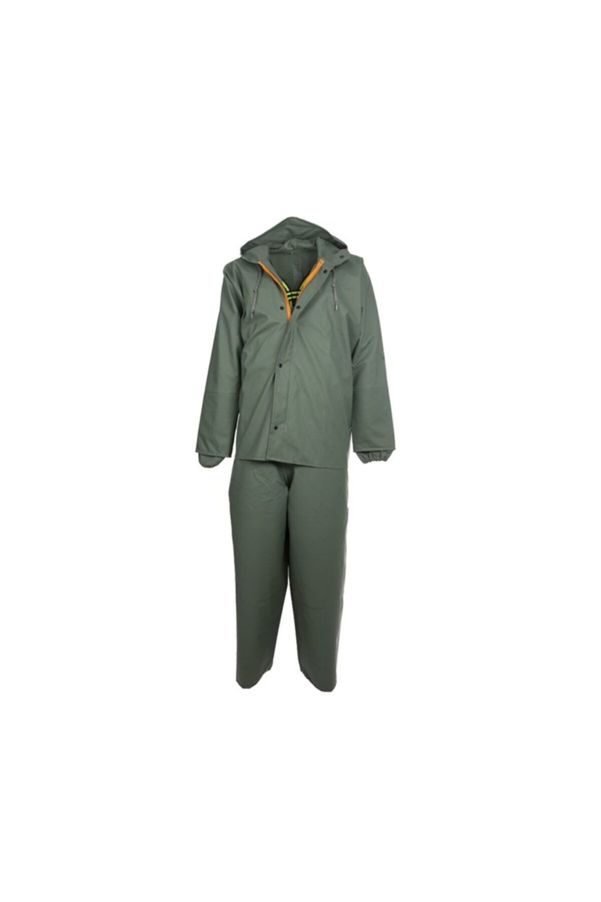 BURİŞ Unisex Haki Renk Balıkçı Takım Yağmurluk