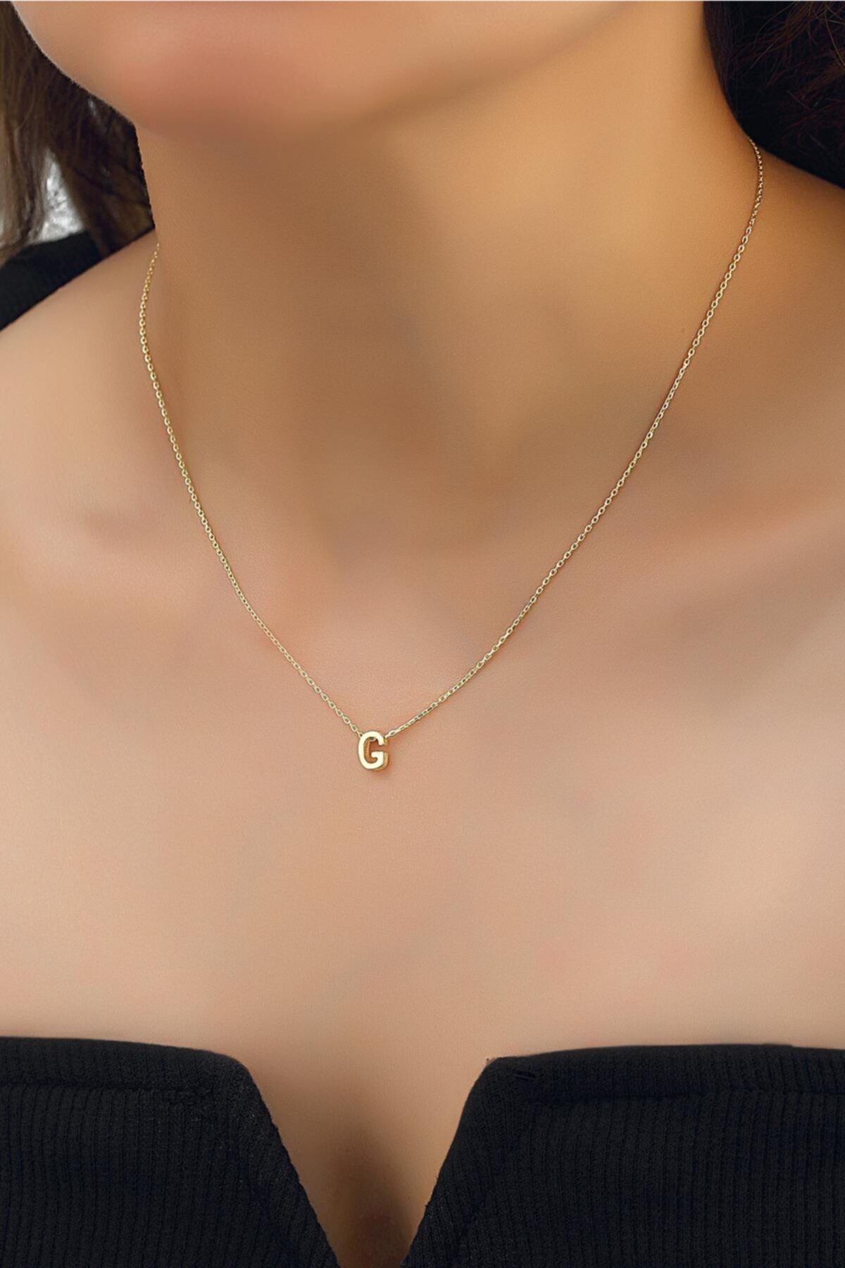 Herisson Silver Kadın 925 Ayar Gümüş G Harf Kolye