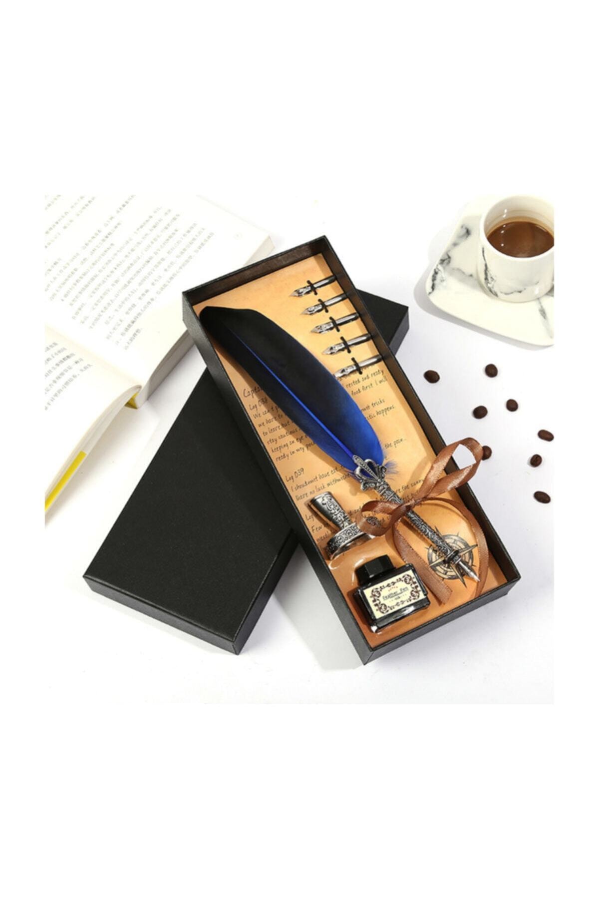 valkyrie Hediyelik Beyaz Taçlı Divit Kalem Seti