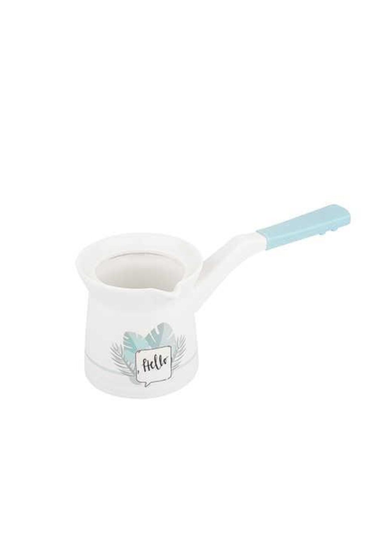 Tantitoni Beyaz Hello Sprıng! Desenli New Bone Cezve 220 ml