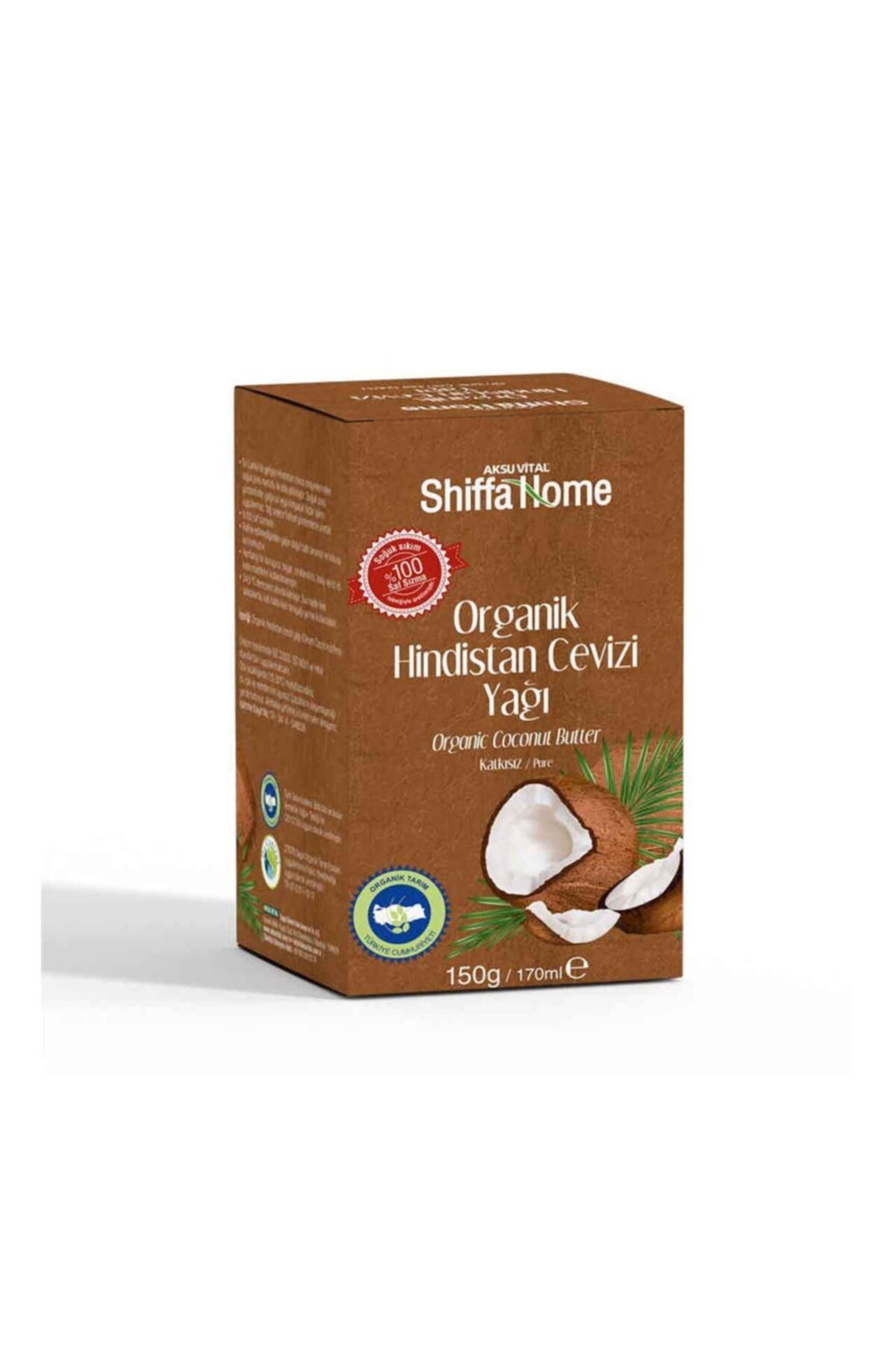 Shiffa Home Organik Katı Hindistan Cevizi Yağı 150 Gr