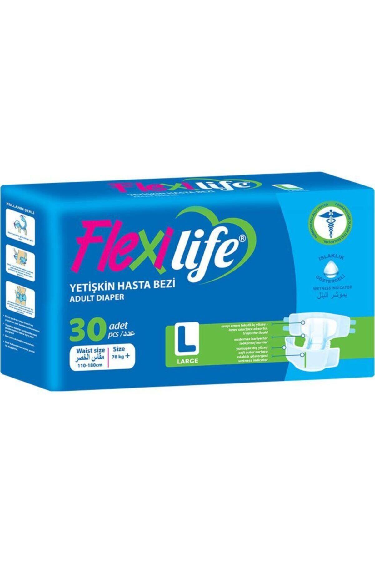 Flexi Life Belbantlı Large Beden Hasta Bezi 30'lu Paket