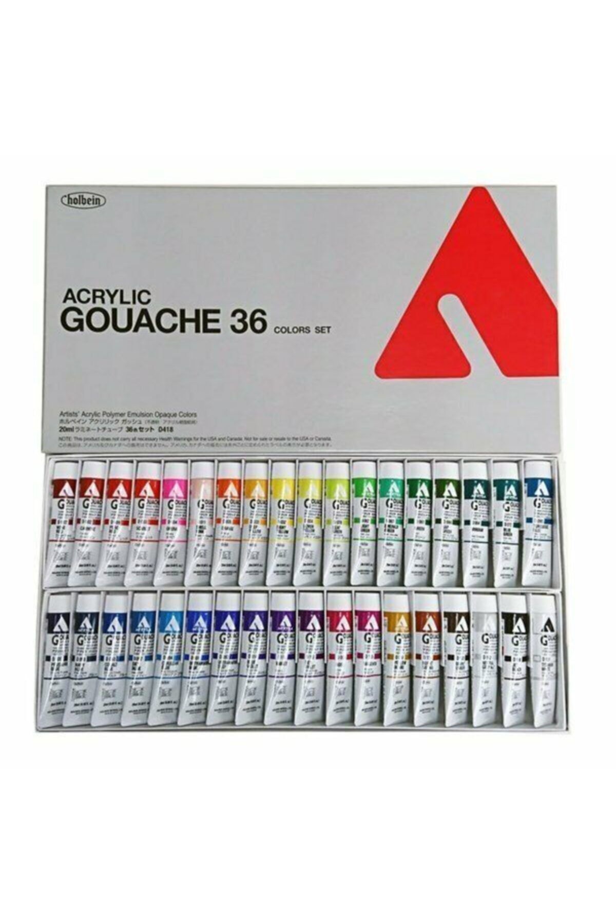 Holbein Akrilik Guaj Profesyonel Master Set - 36 Renk