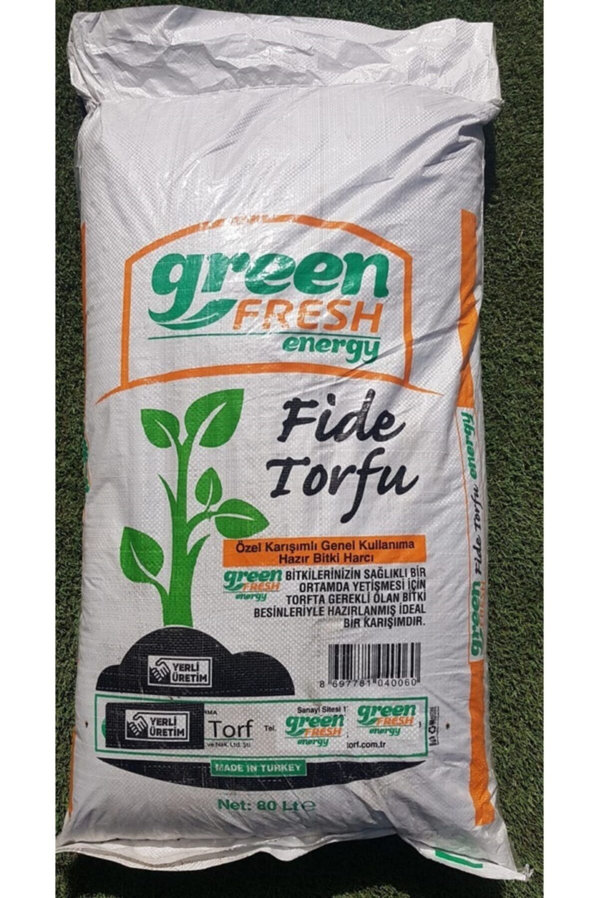 green fresh Torf  Çiçek Toprağı 2 Adet 80 lt