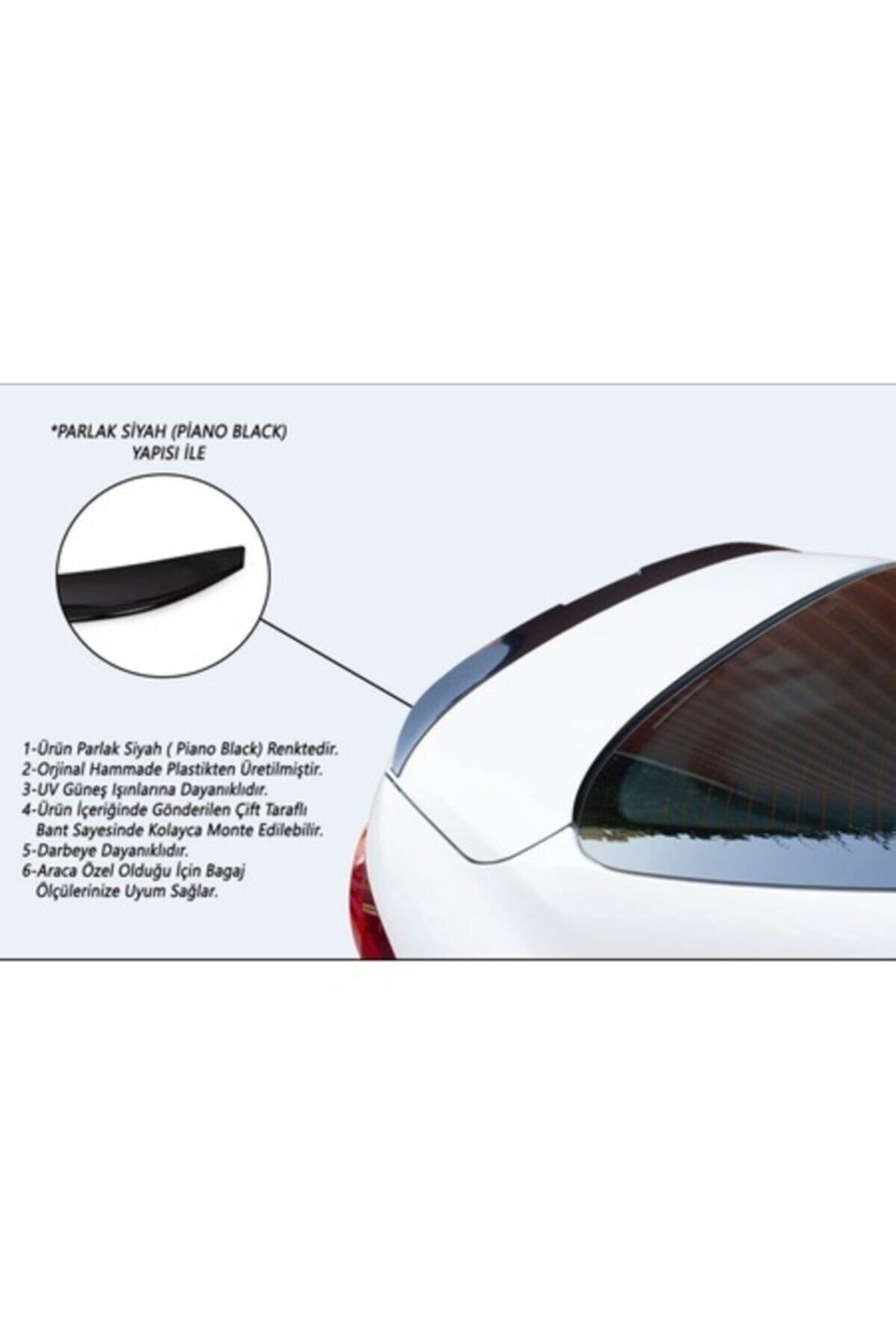 SUNPLEX Ford Focus 3 Spoiler Bagaj Üstü Piano Black Sd 2011-2017