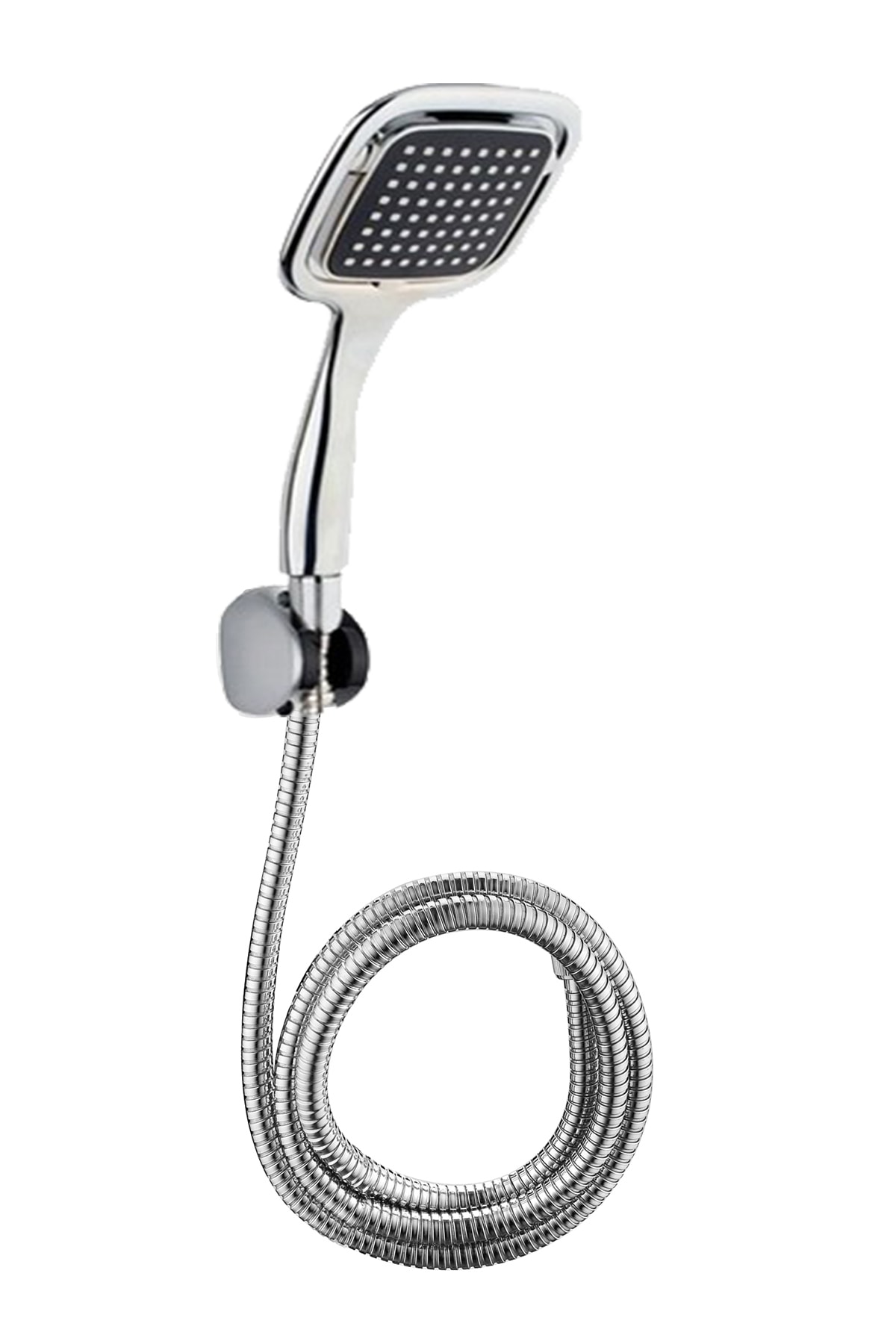 KUSTAR Siyah Kare Banyo Duş Seti Ekonomik