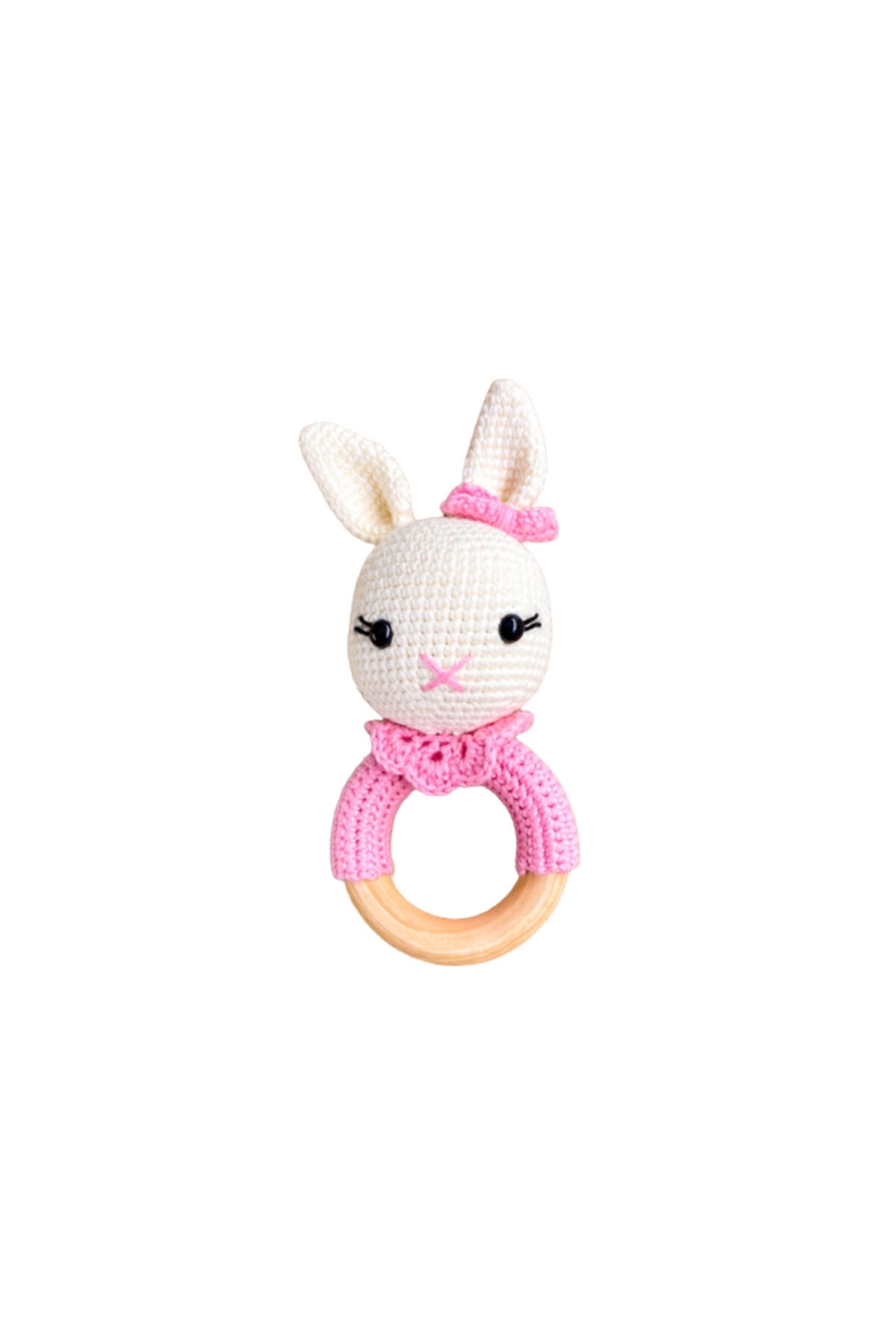 Selfbox Amigurumi Organik Örgü Oyuncak Diş Kaşıyıcılı Çıngırak