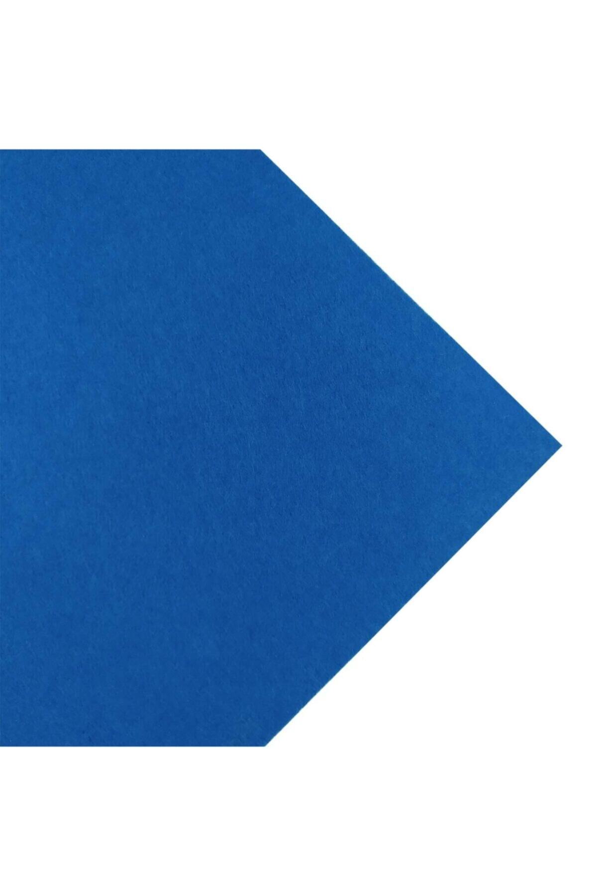 toptankece Mavi Kalın Yumuşak Keçe, 3 Mm Kalınlığında 1 Metre (100x100 Cm), Aktivite Keçesi