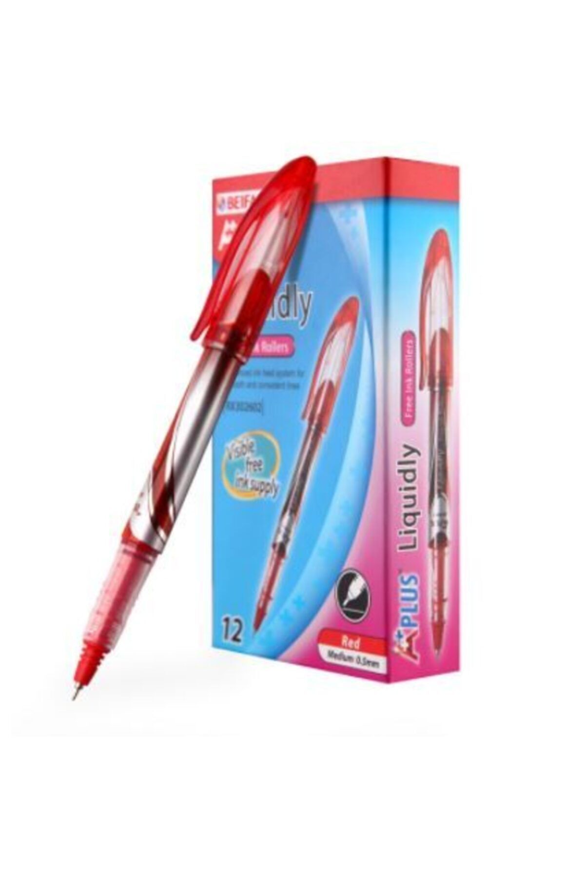 Beifa 12 Adet Kırmızı Pilot Kalem 0.5mm Aplus