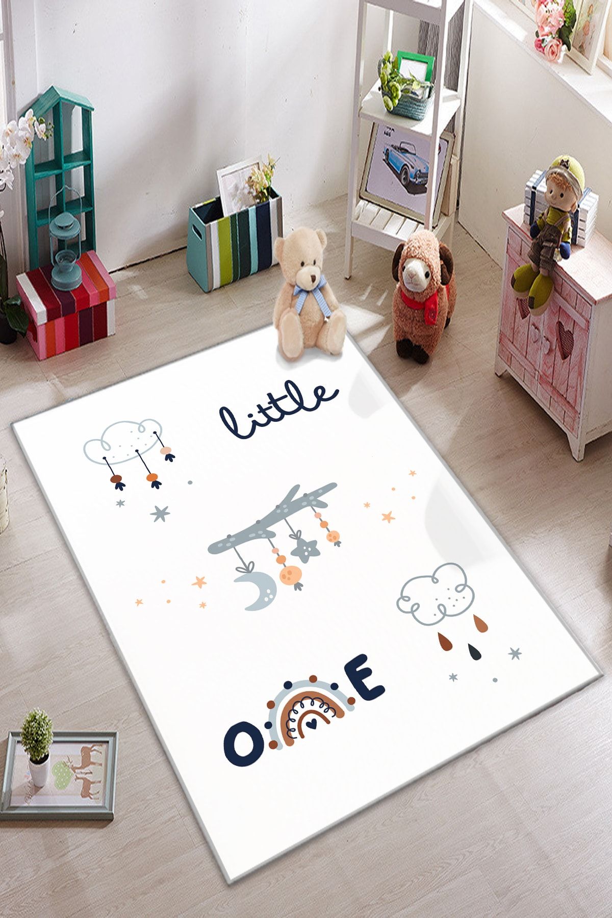 KARNAVAL HOME Karnaval Little One Gökkuşaklı Çocuk Odası Halısı