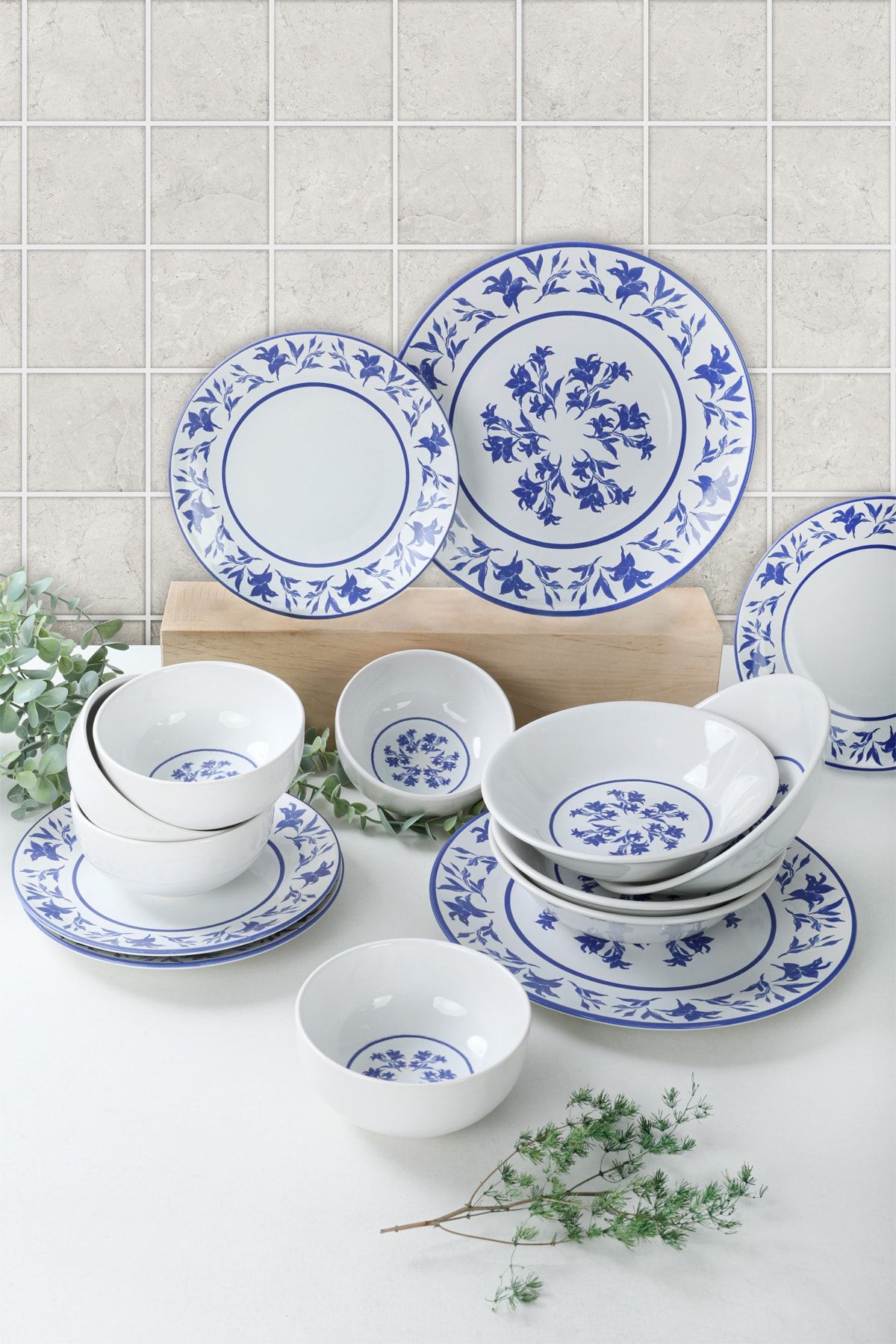 Keramika Passionflower Yemek Takımı 24 Parça 6 Kişilik