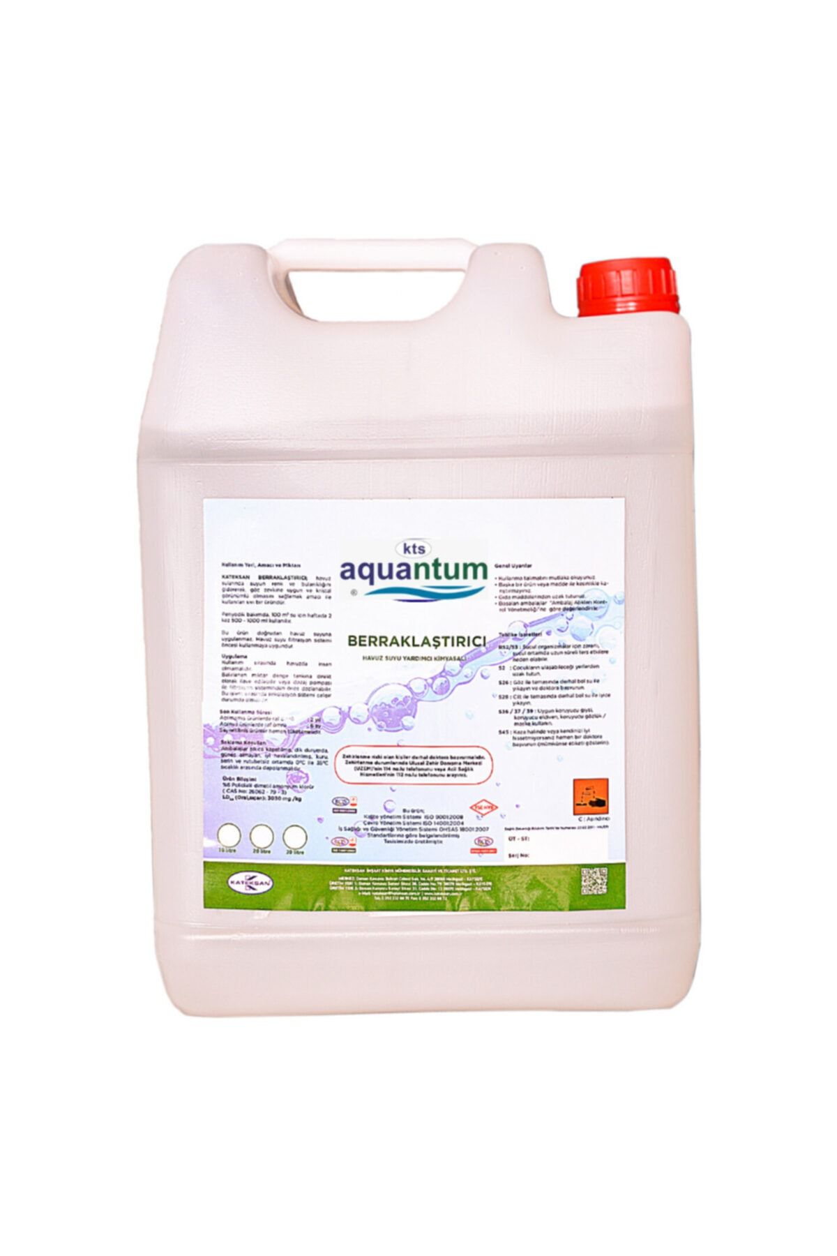 Aquantum Parlatıcı Berraklaştırıcı 10kg 8,3lt